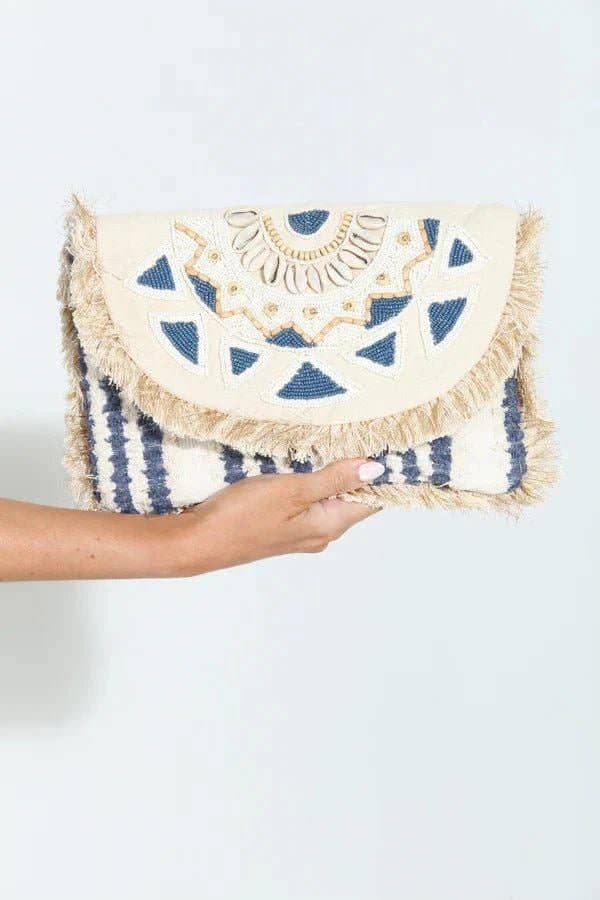 Shells&Beads Fringe Clutch - Image 2