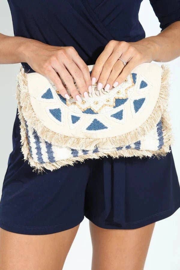 Shells&Beads Fringe Clutch - Image 3