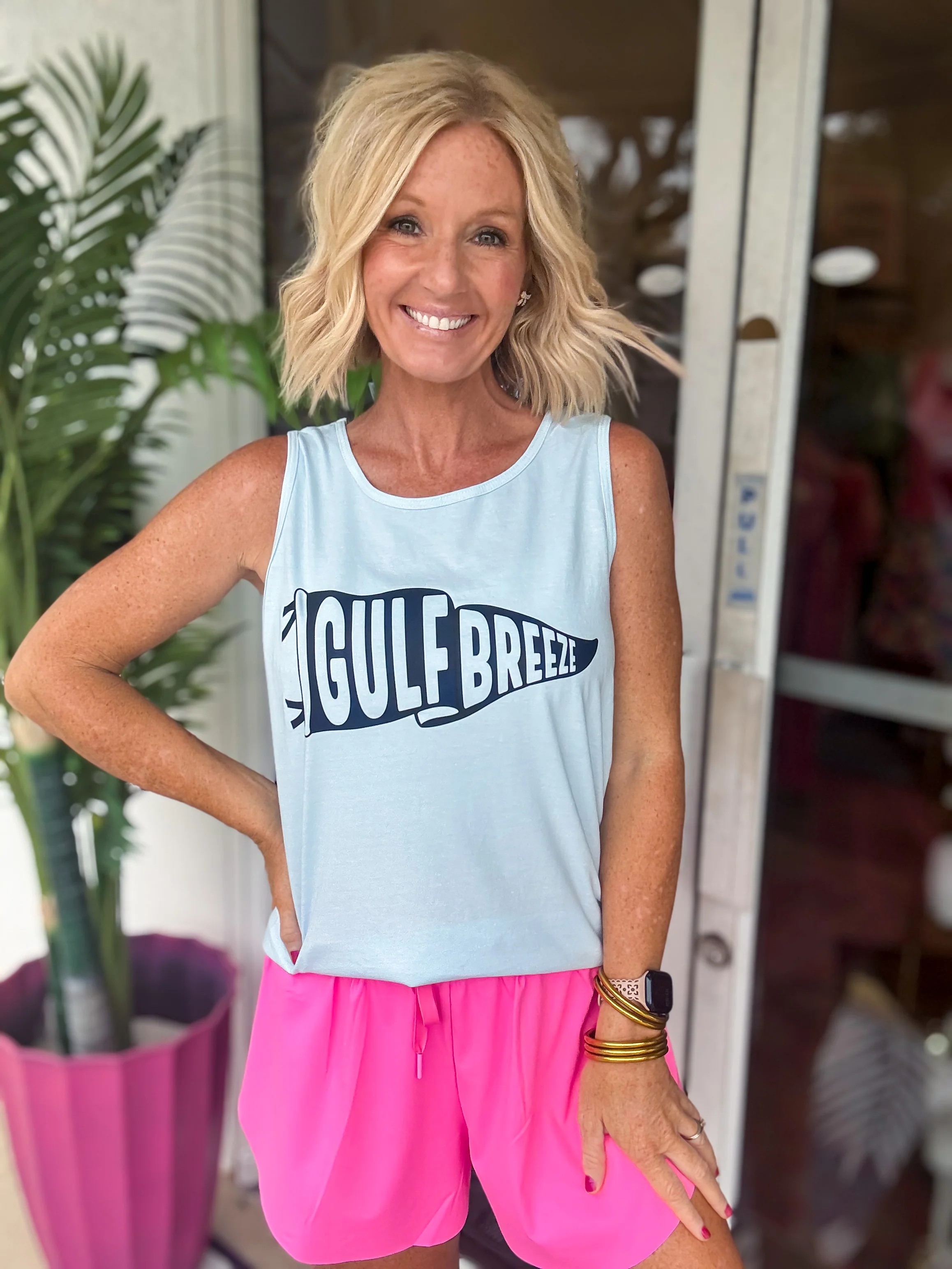 Baby Blue Gulf Breeze Penant Tank - Image 2