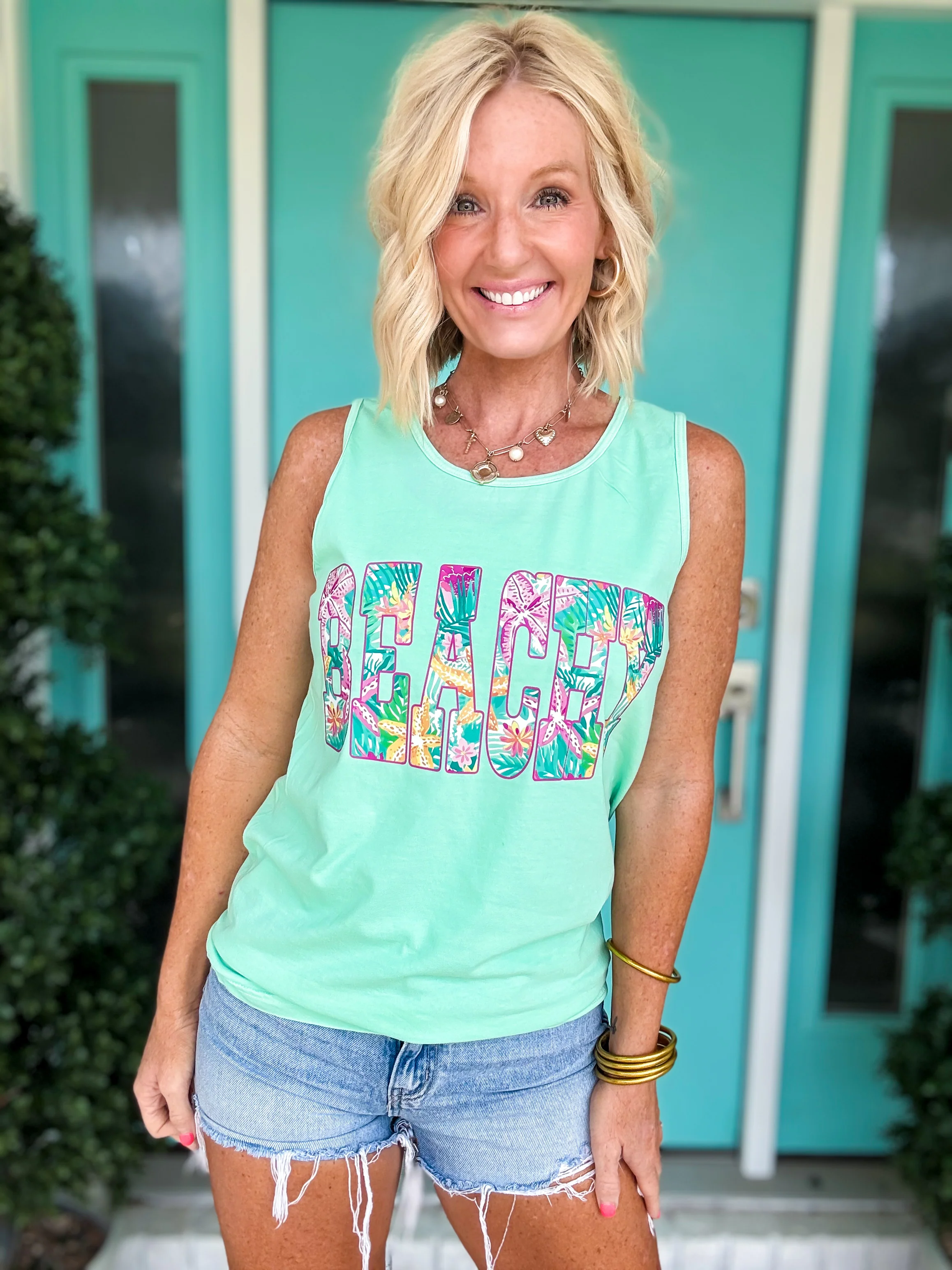 Beachy Floral Tank - Image 3