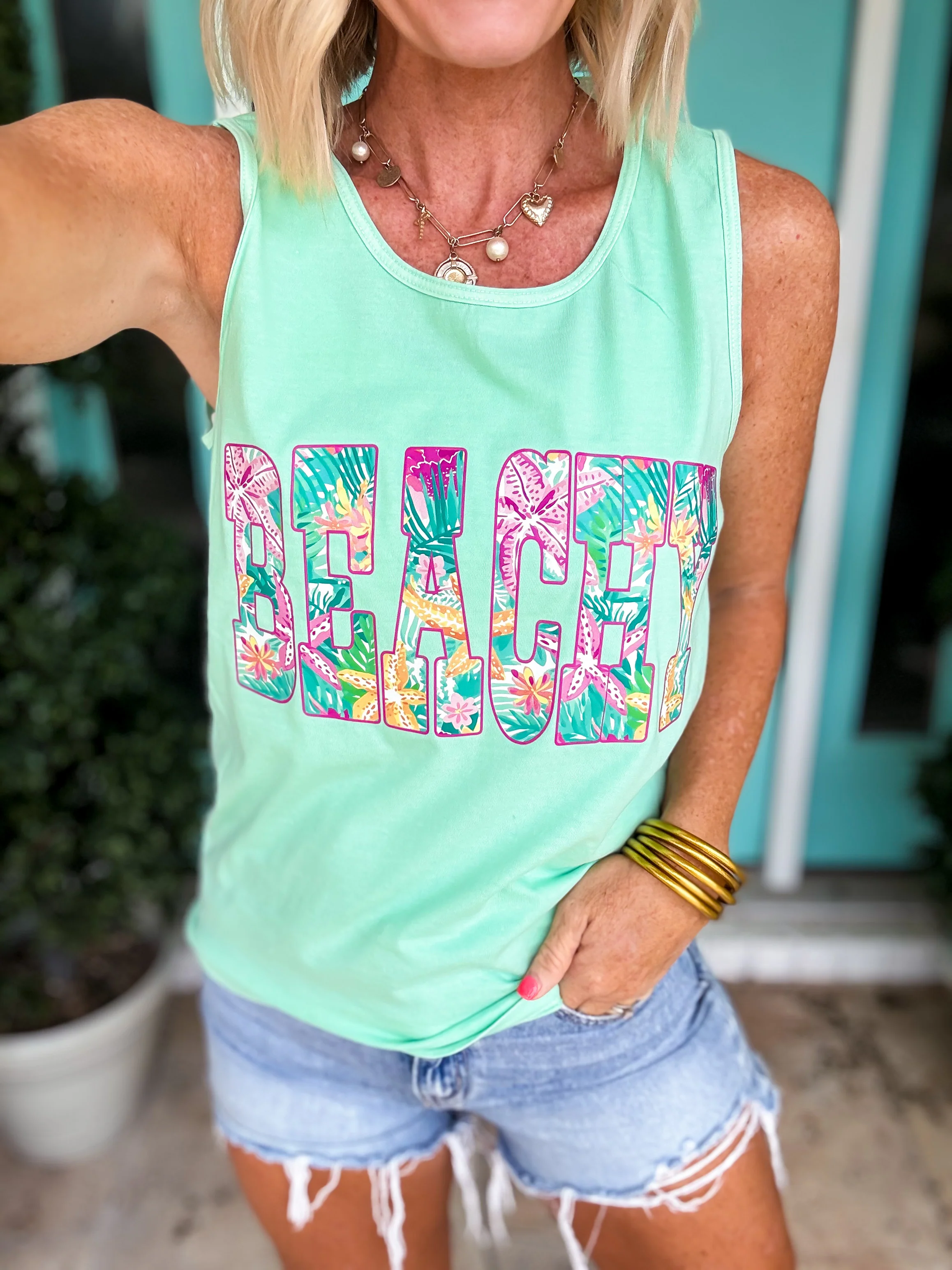 Beachy Floral Tank - Image 7