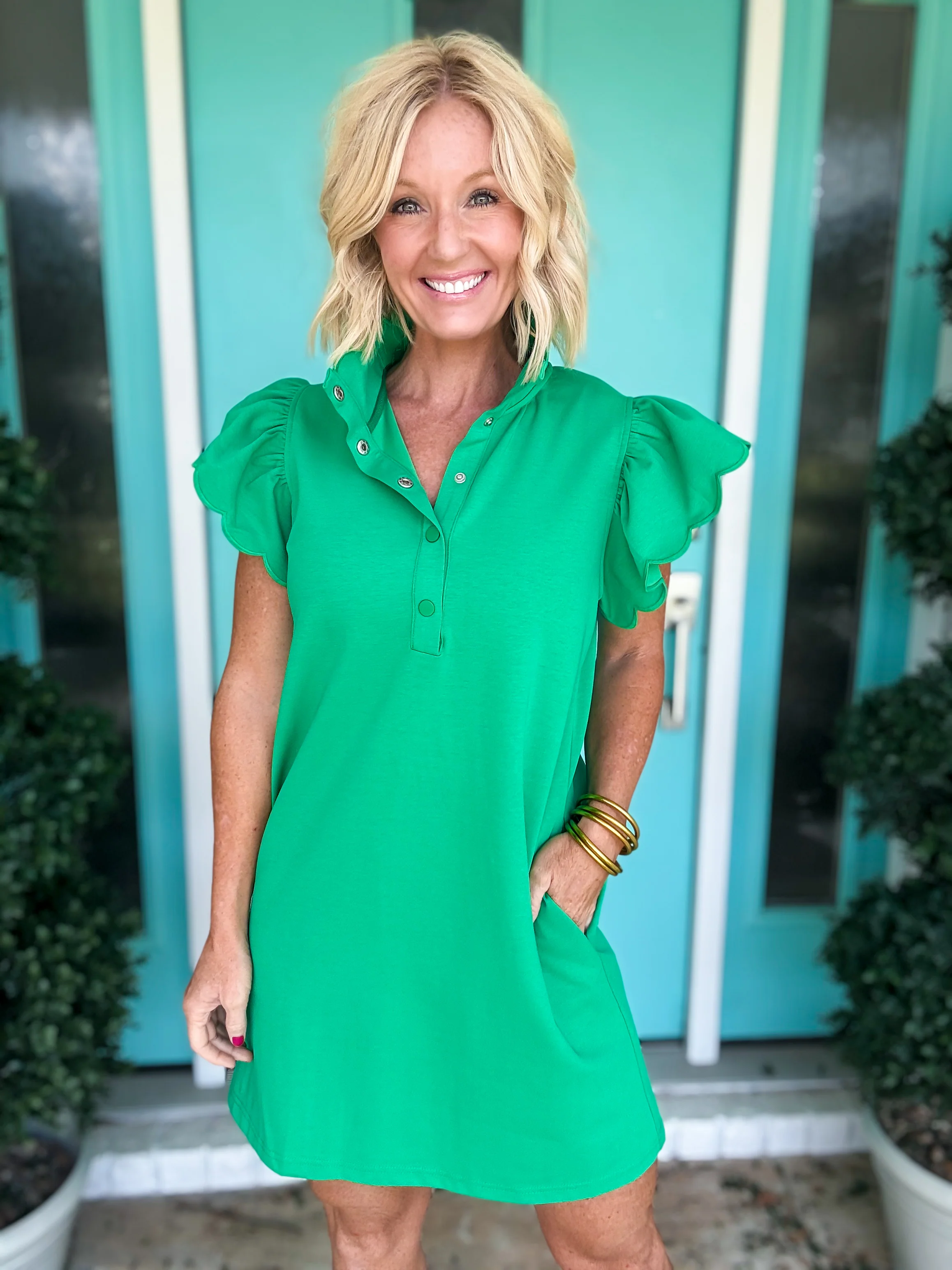 Brunch Babe Scalloped Dress - Image 11
