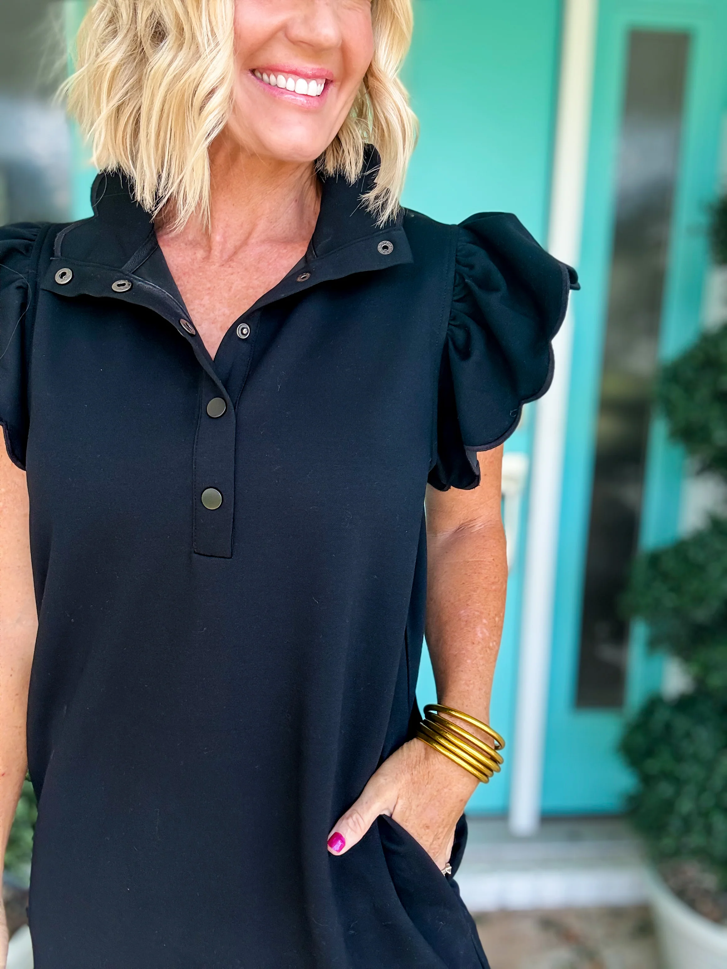 Brunch Babe Scalloped Dress - Image 3