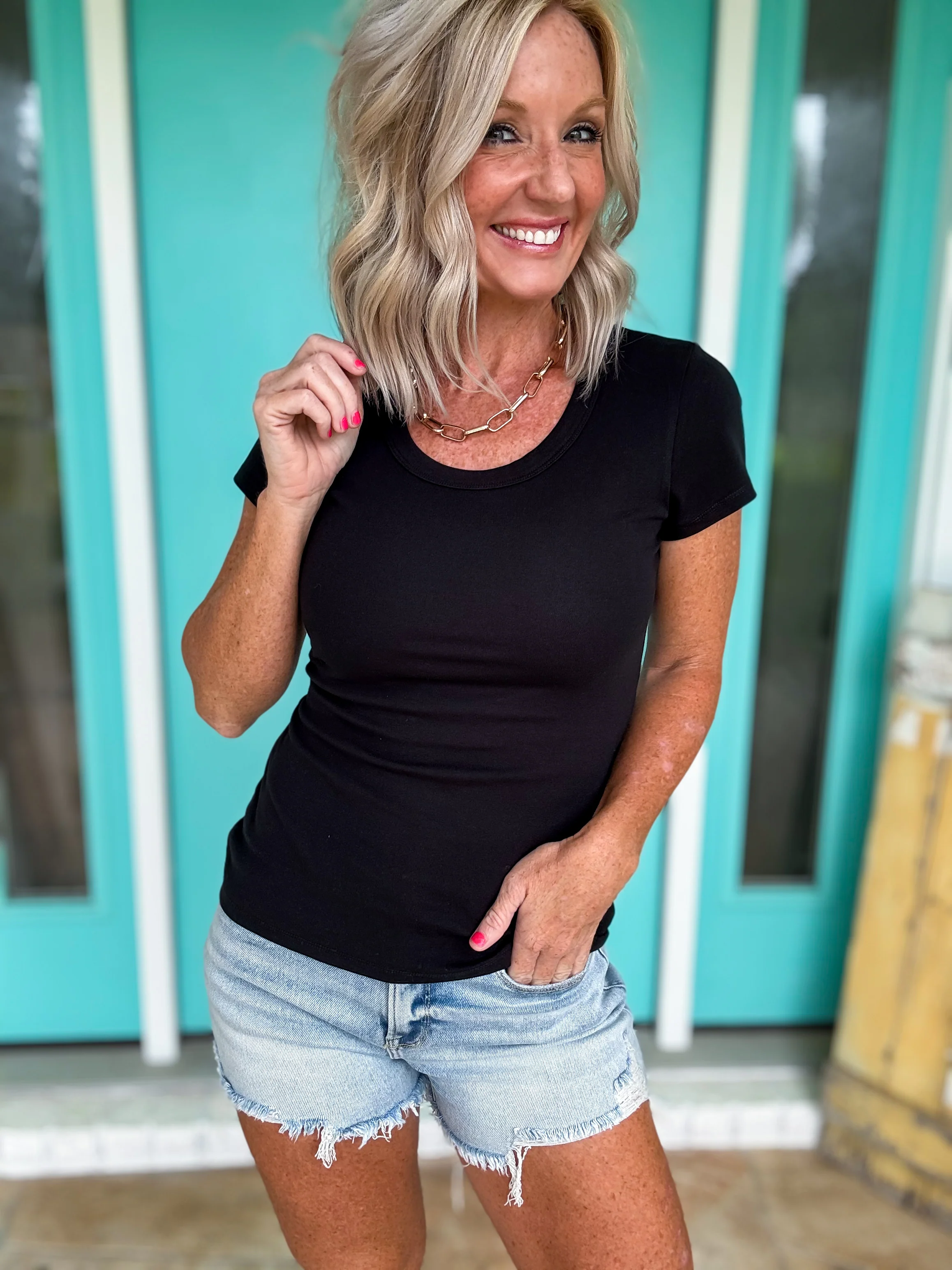 Classic & Clean Rib Tee - Image 6