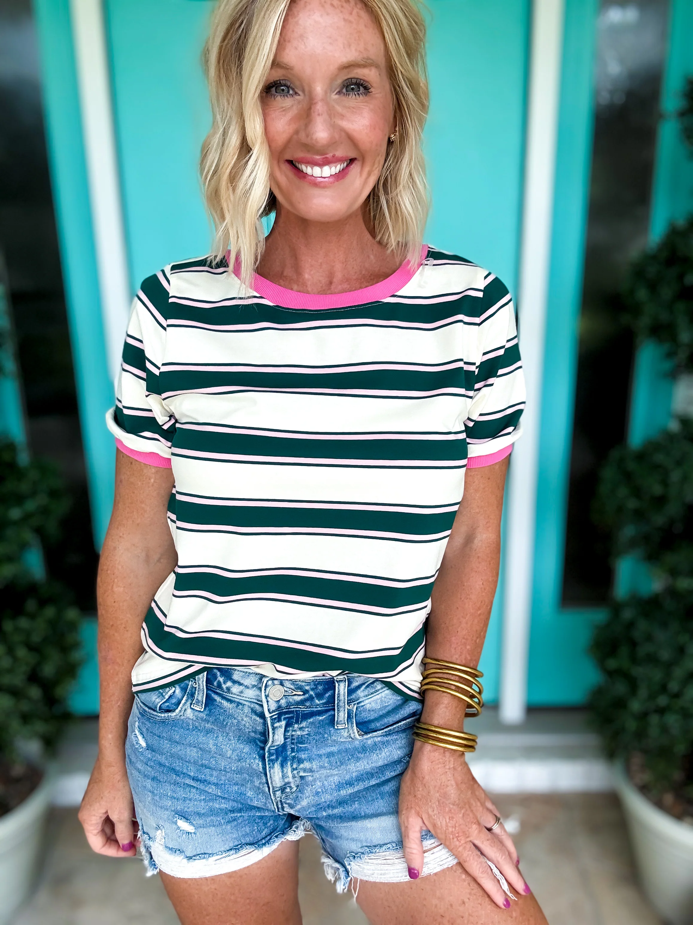 Classic Cotton Stripe Top - Image 7