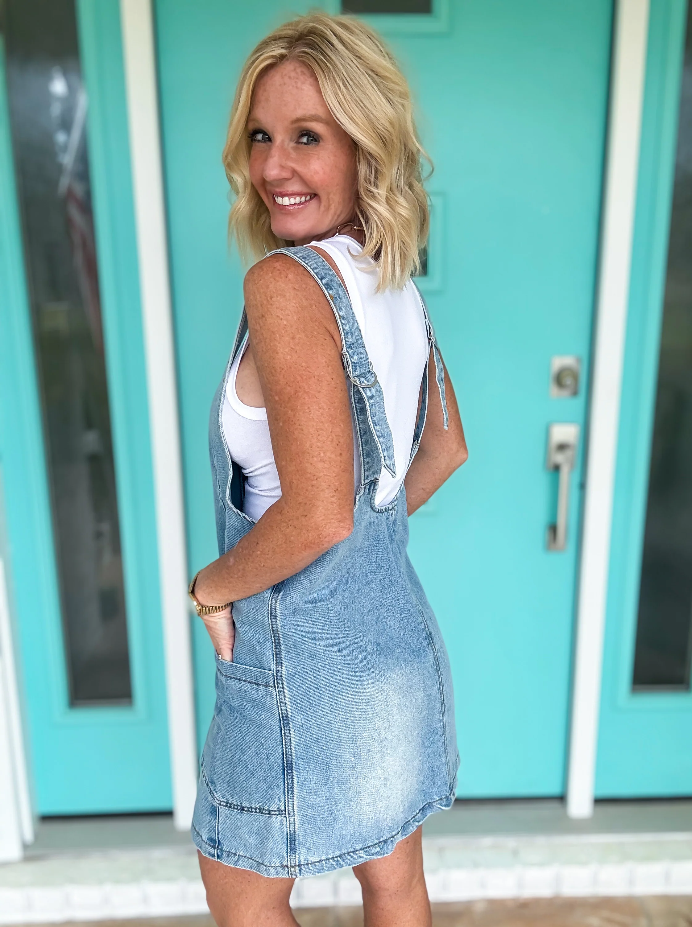 Over It All Denim Dress - Image 3