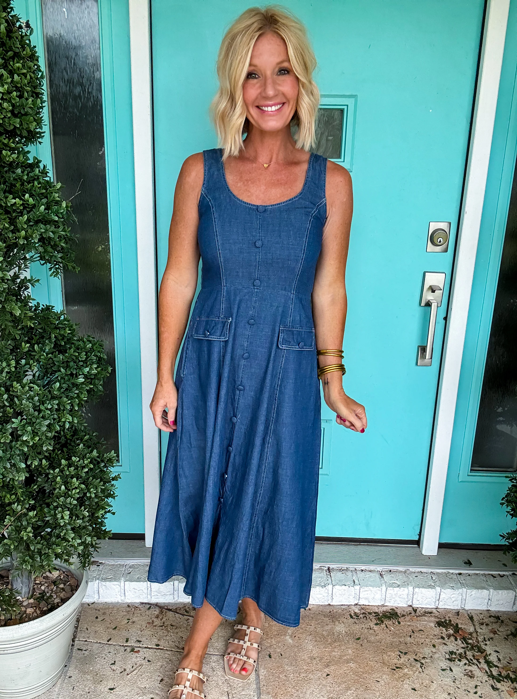 Denim Grace Dress - Image 3
