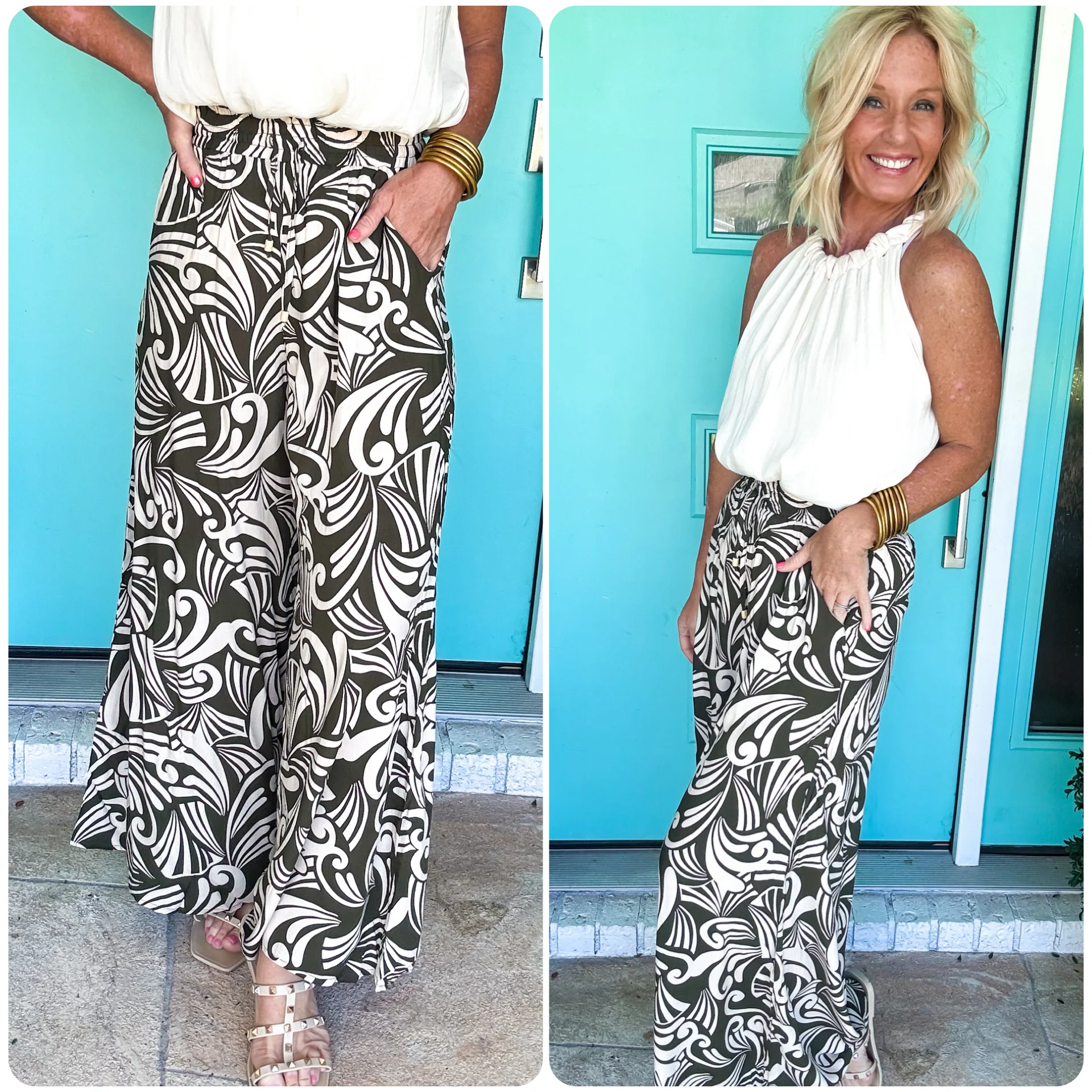 Dizzy Drape Wide Leg Pants - Image 11