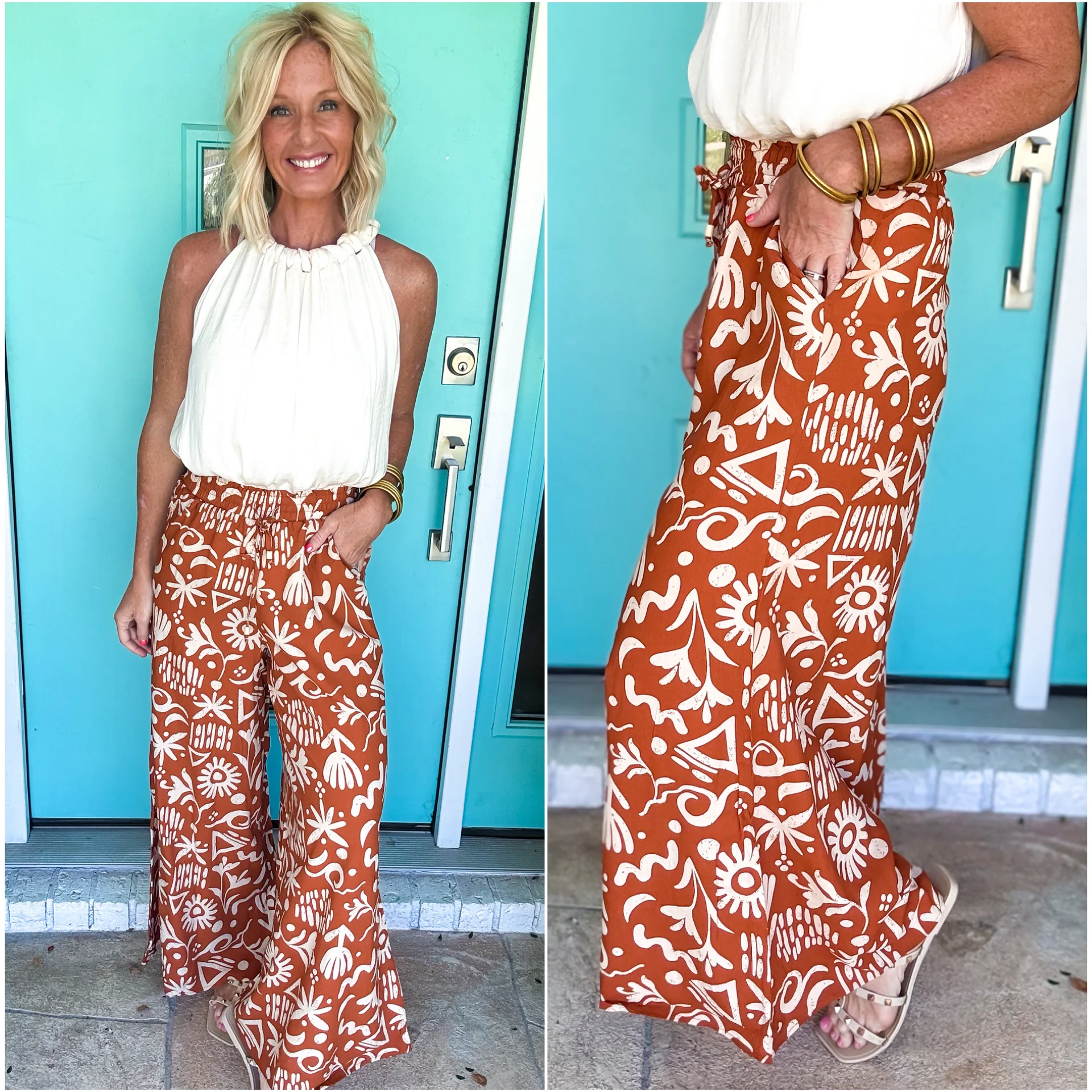 Dizzy Drape Wide Leg Pants - Image 12
