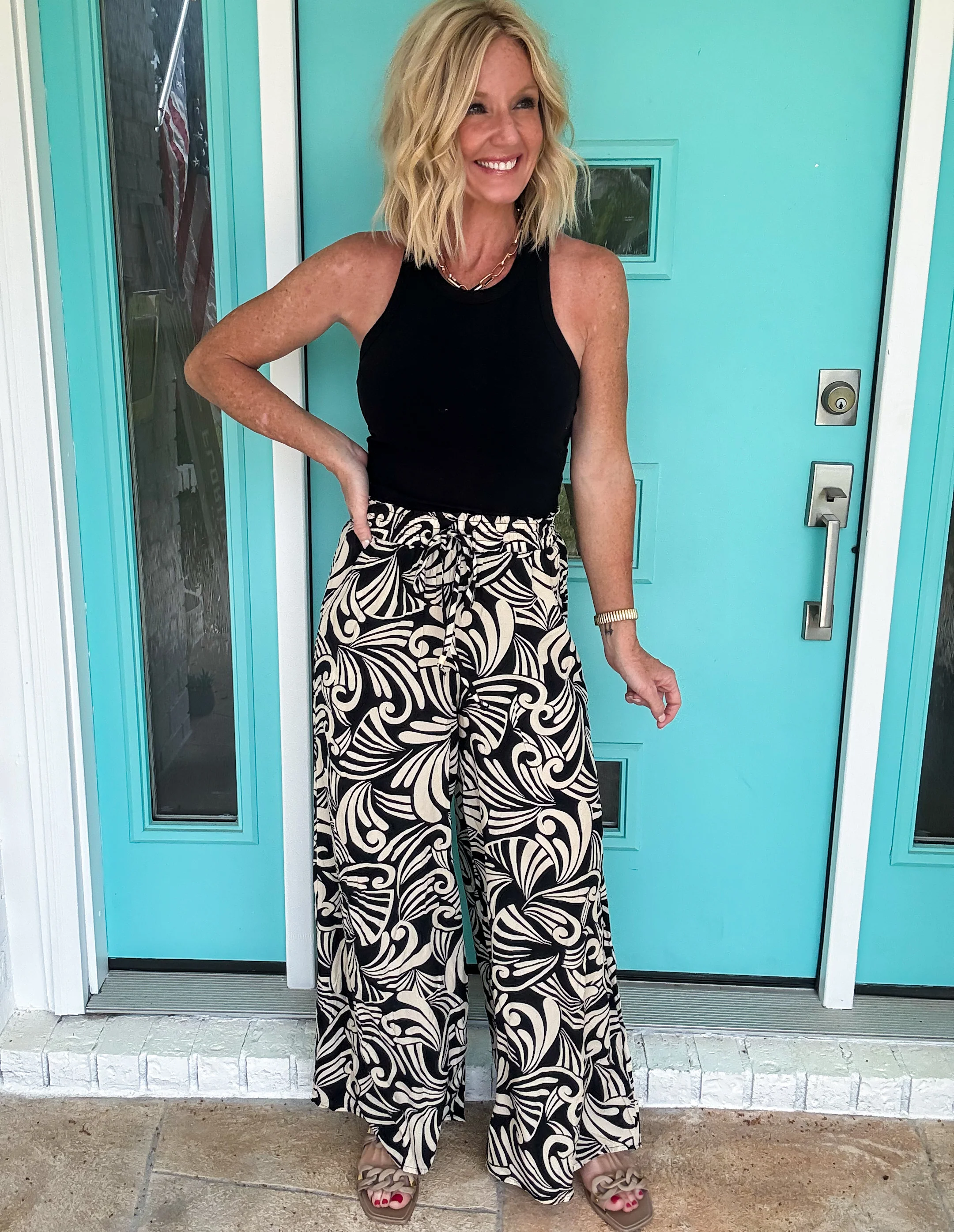 Dizzy Drape Wide Leg Pants - Image 4