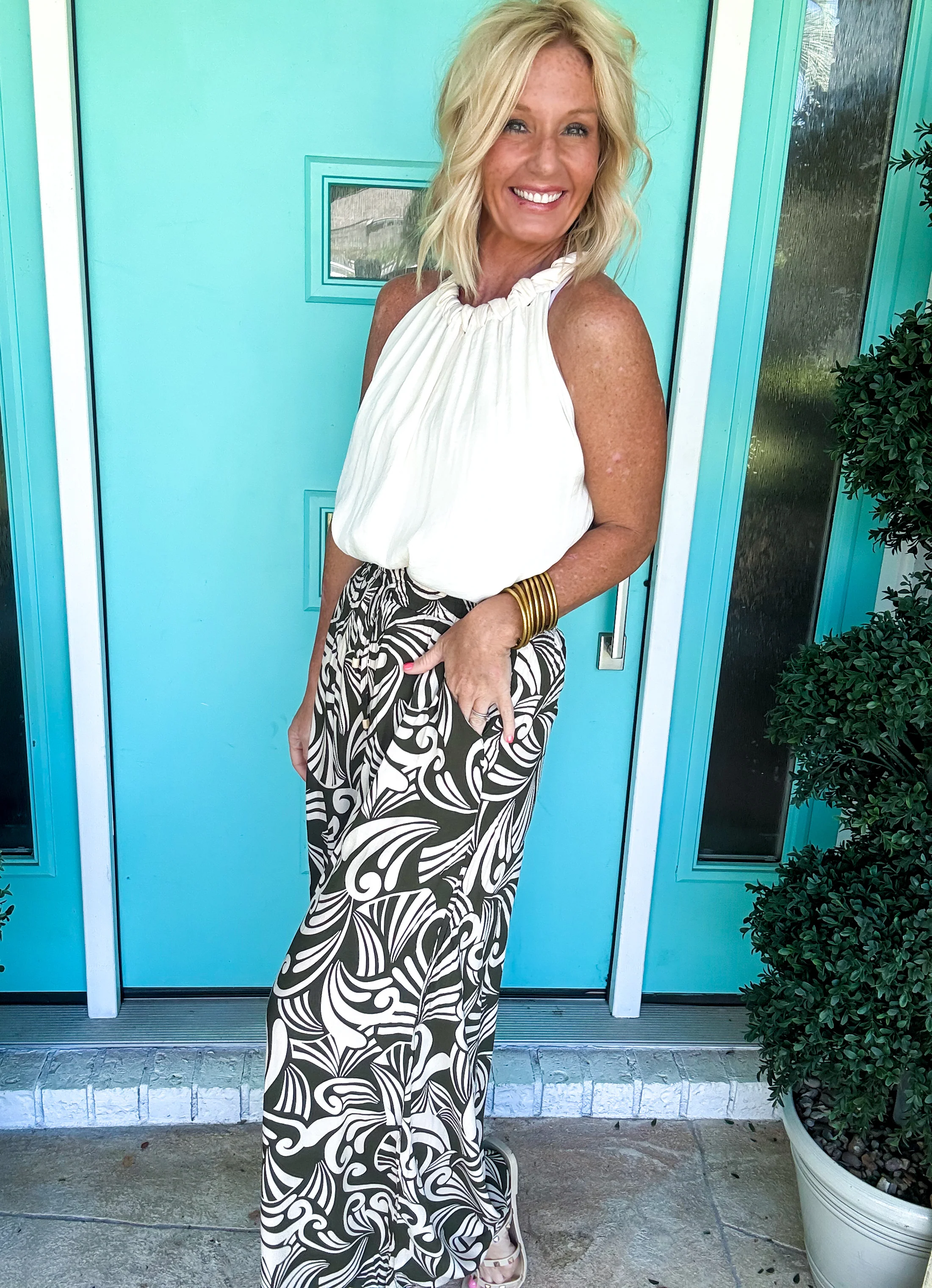 Dizzy Drape Wide Leg Pants - Image 8