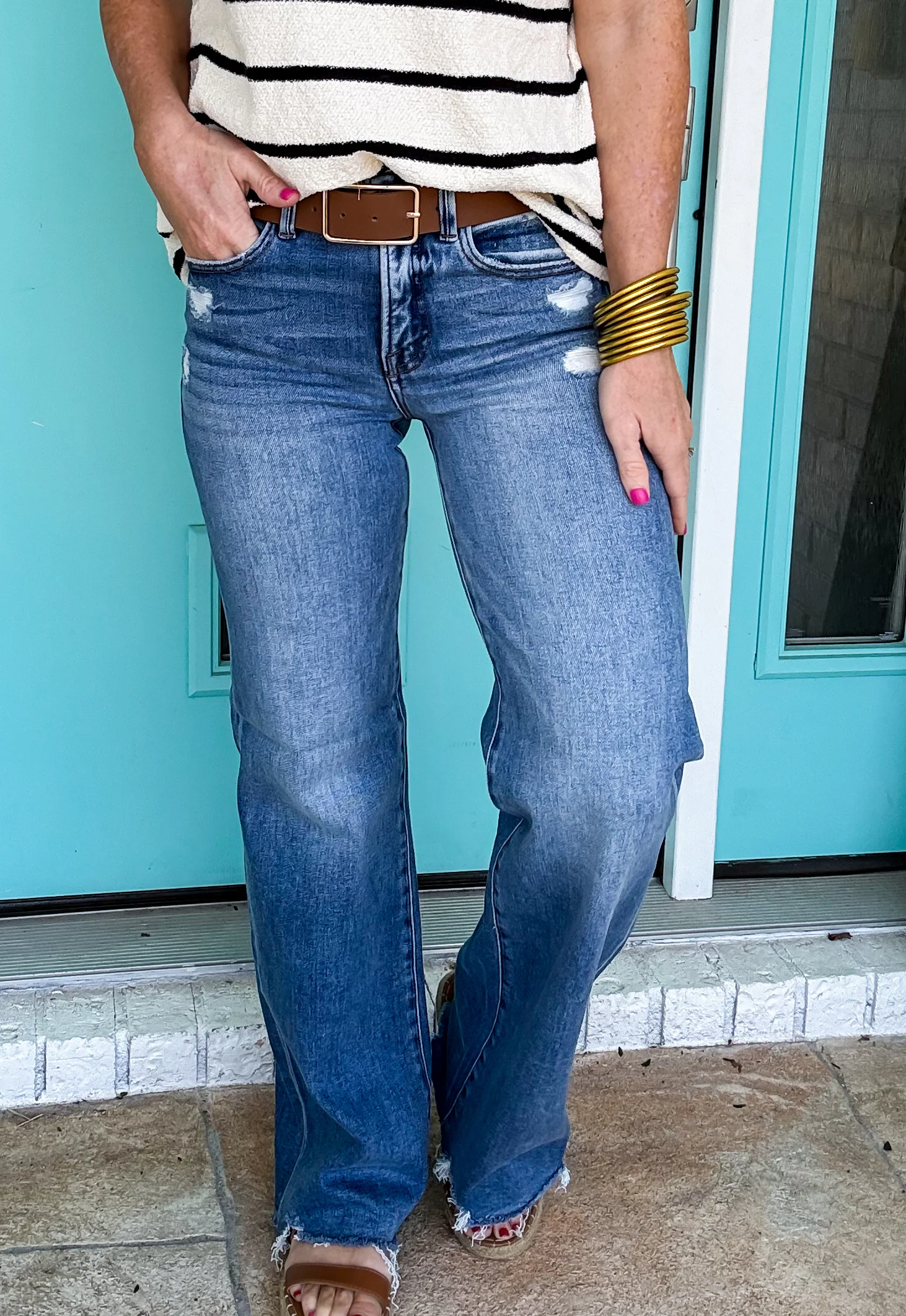 Flatter Me Wide Jean by Risen