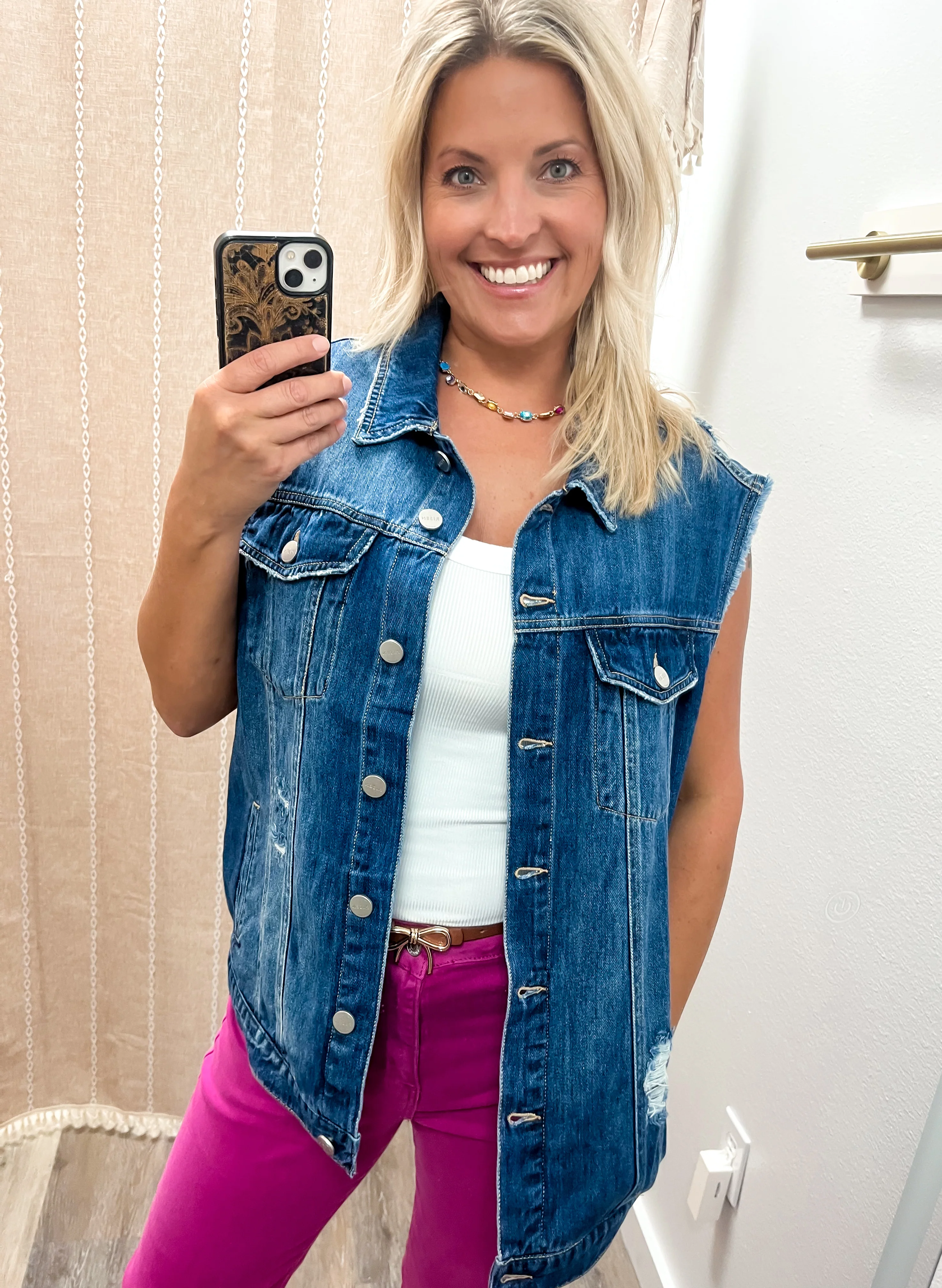 Front Row Denim Vest by Risen - Image 2