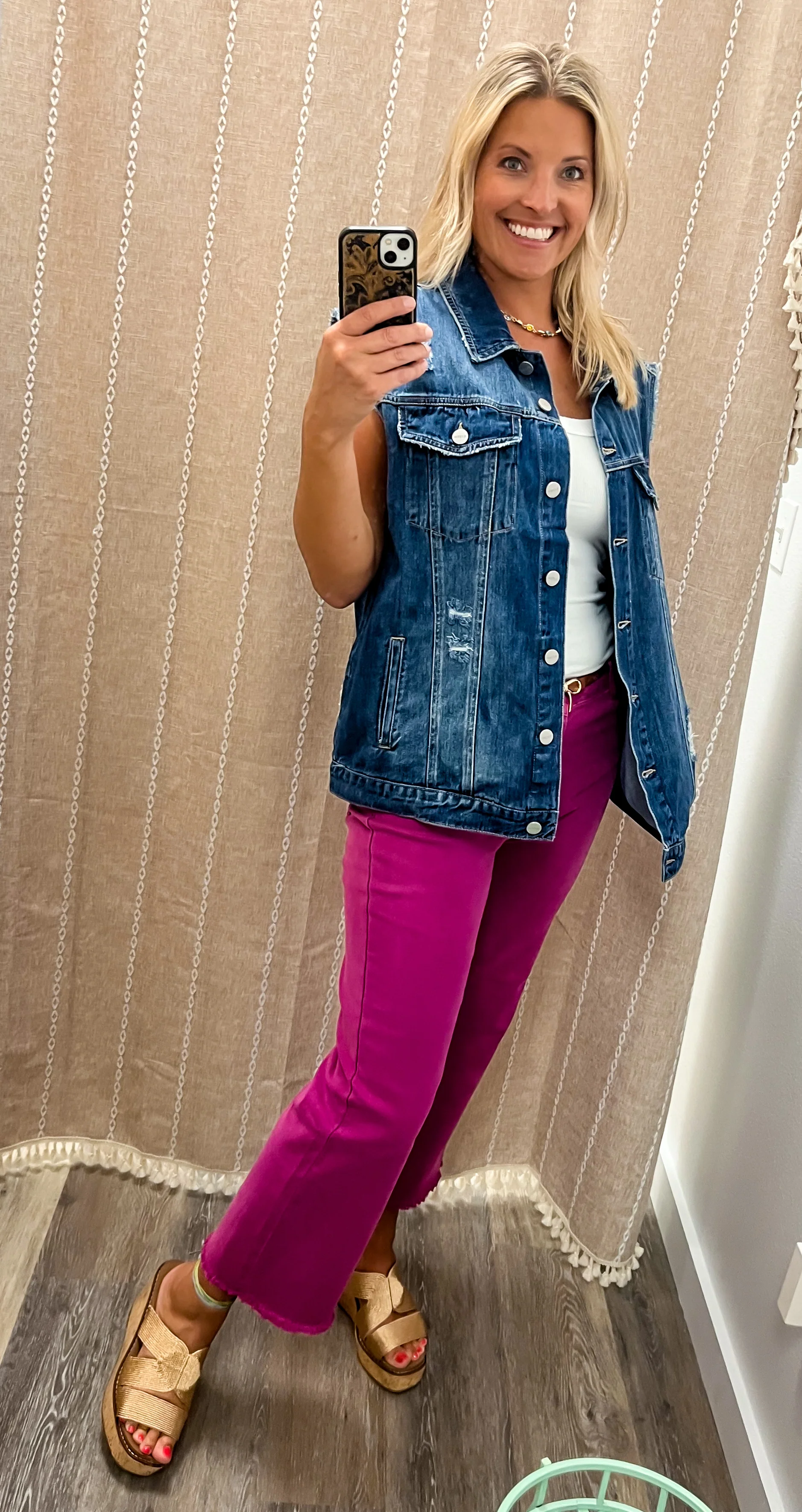 Front Row Denim Vest by Risen - Image 3