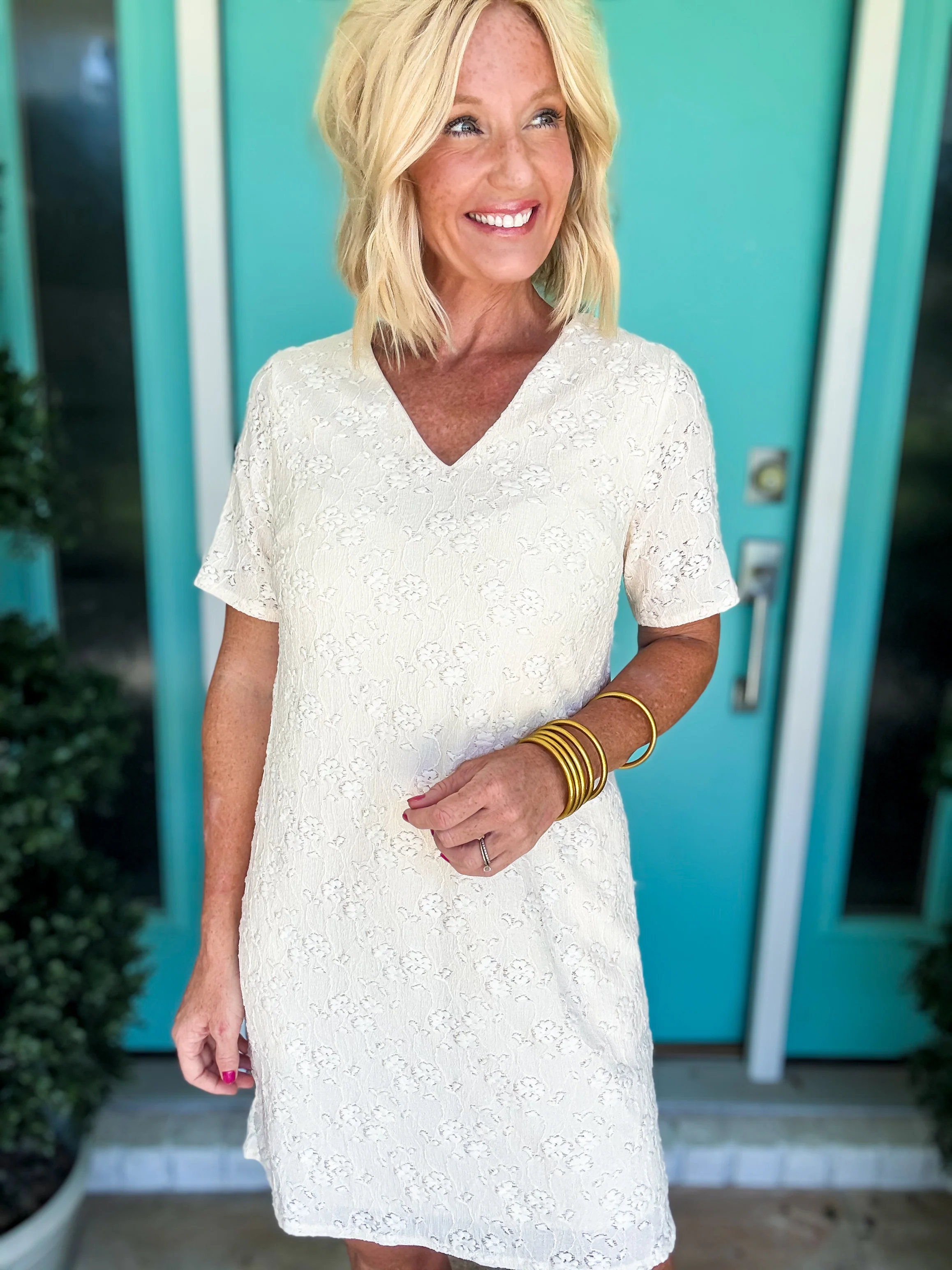 Lacey Shift Dress - Image 2