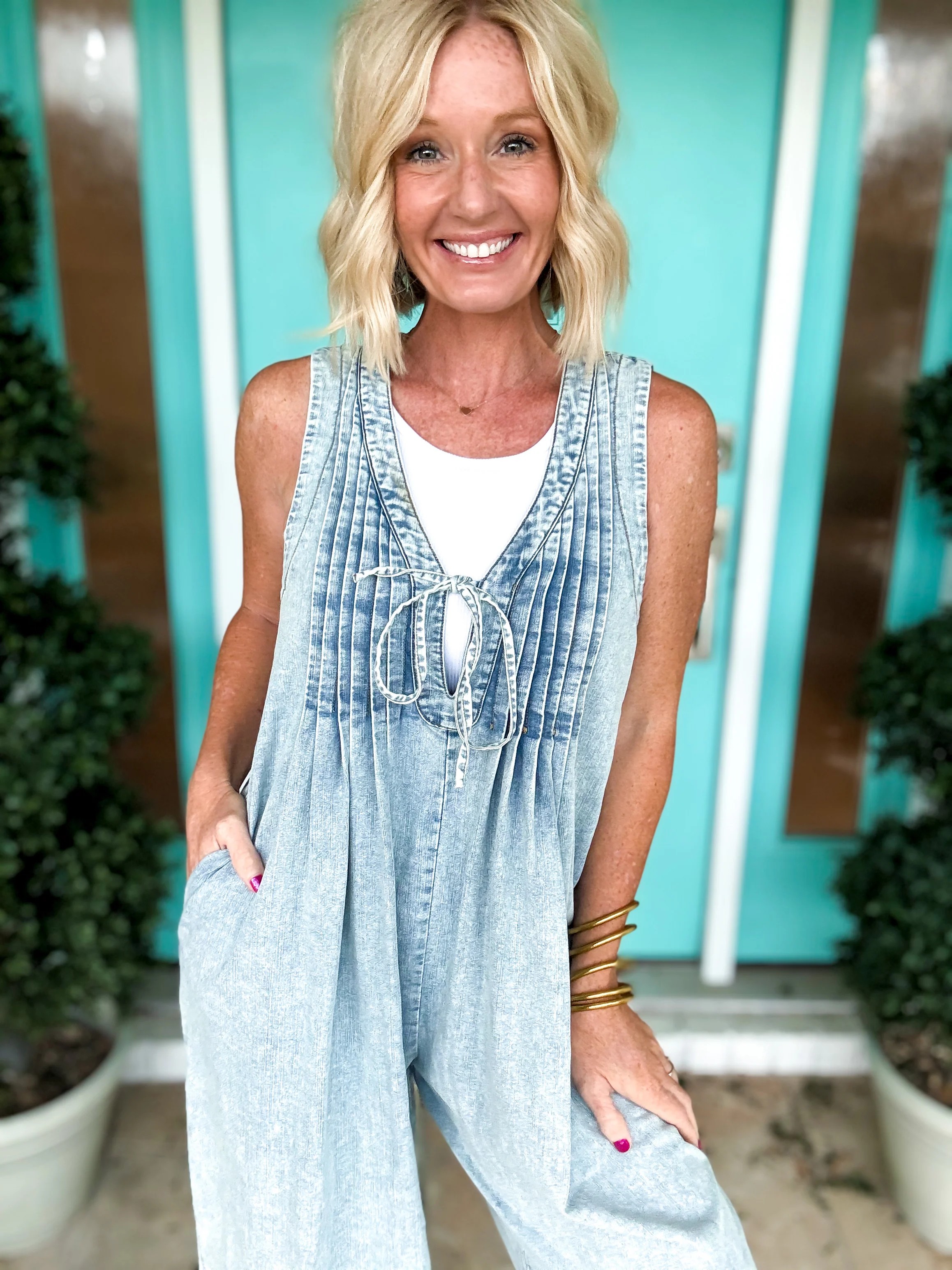 Vintage Denim Jumpsuit - Image 3
