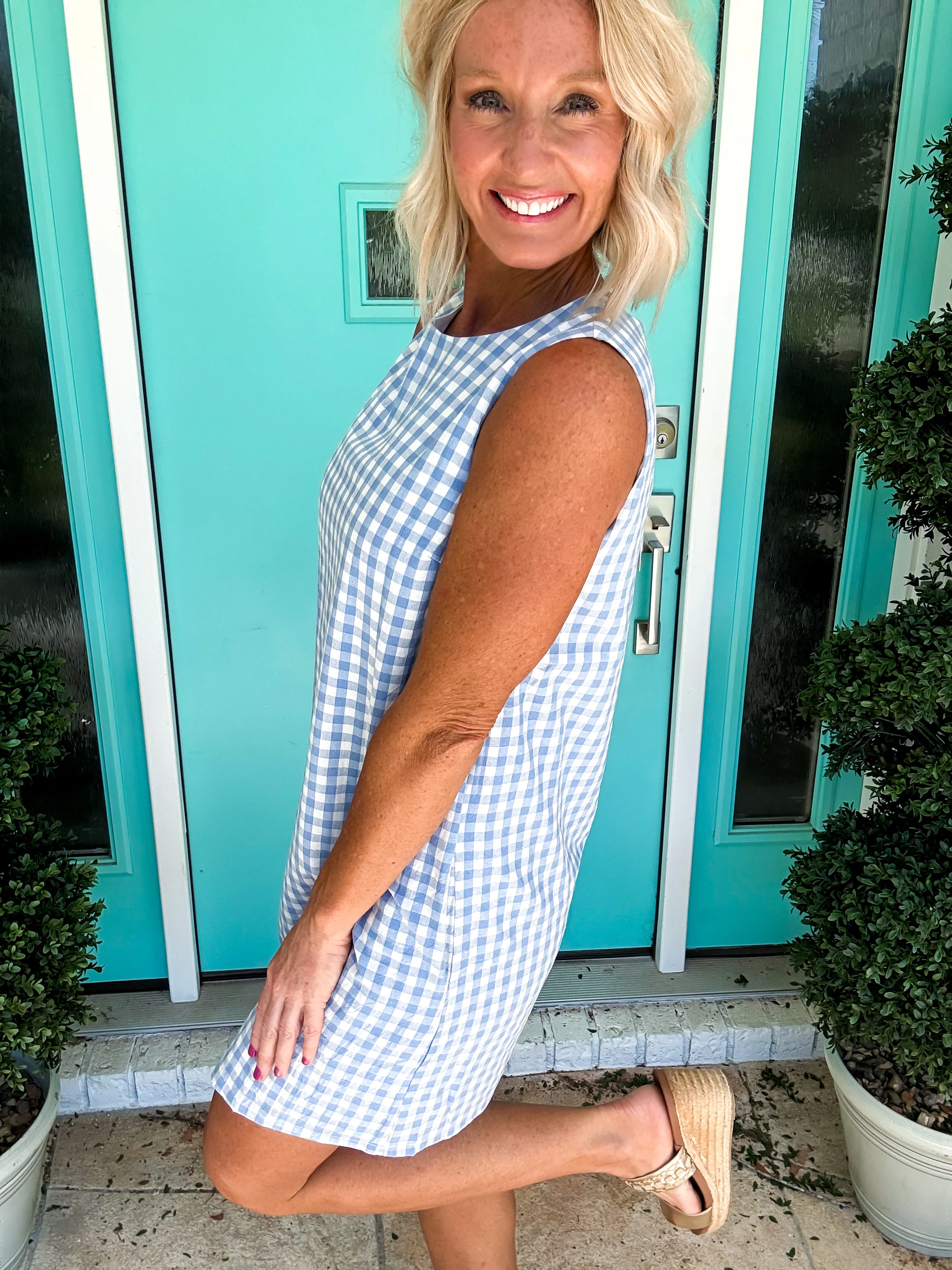 Paris Gingham Dress - Image 2