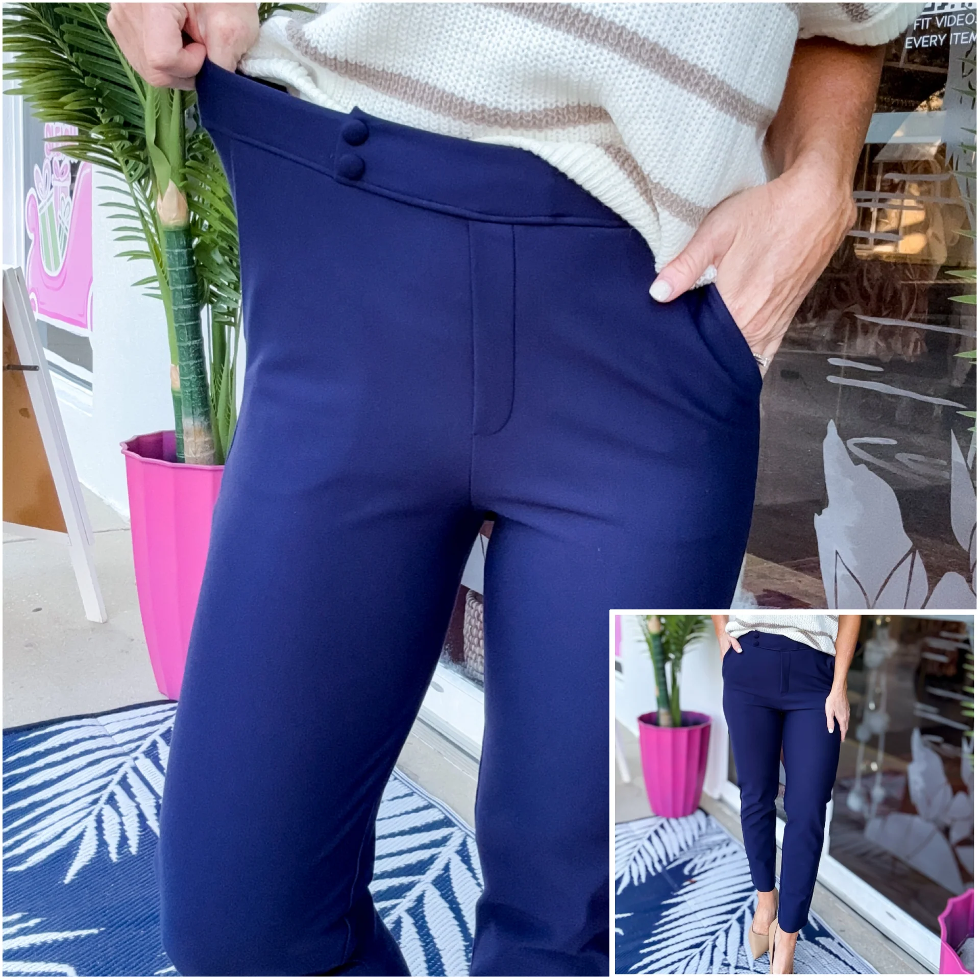 Ponte Perfection Pull On Pants - Image 3