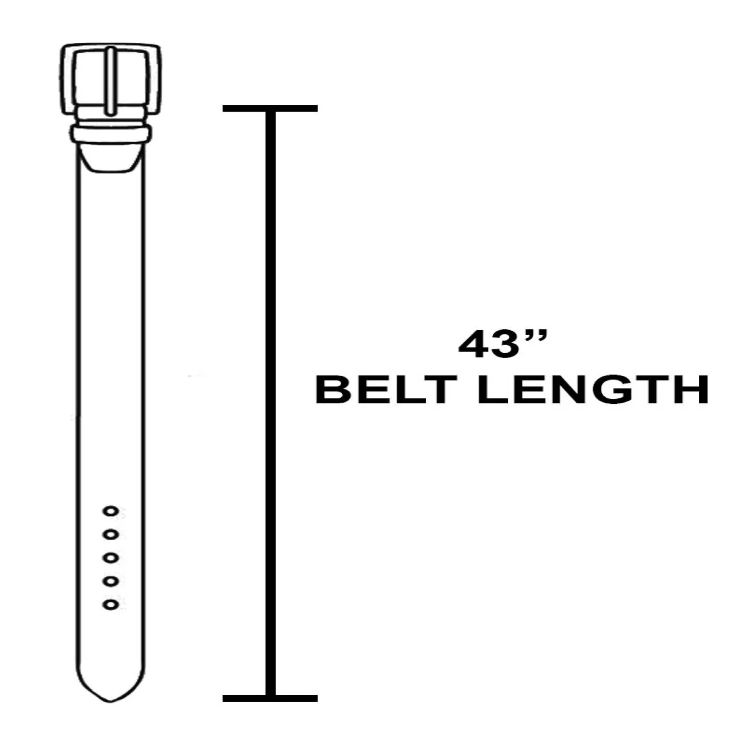 Rectangle Cutout Buckle Vegan Leather Belt - Image 5