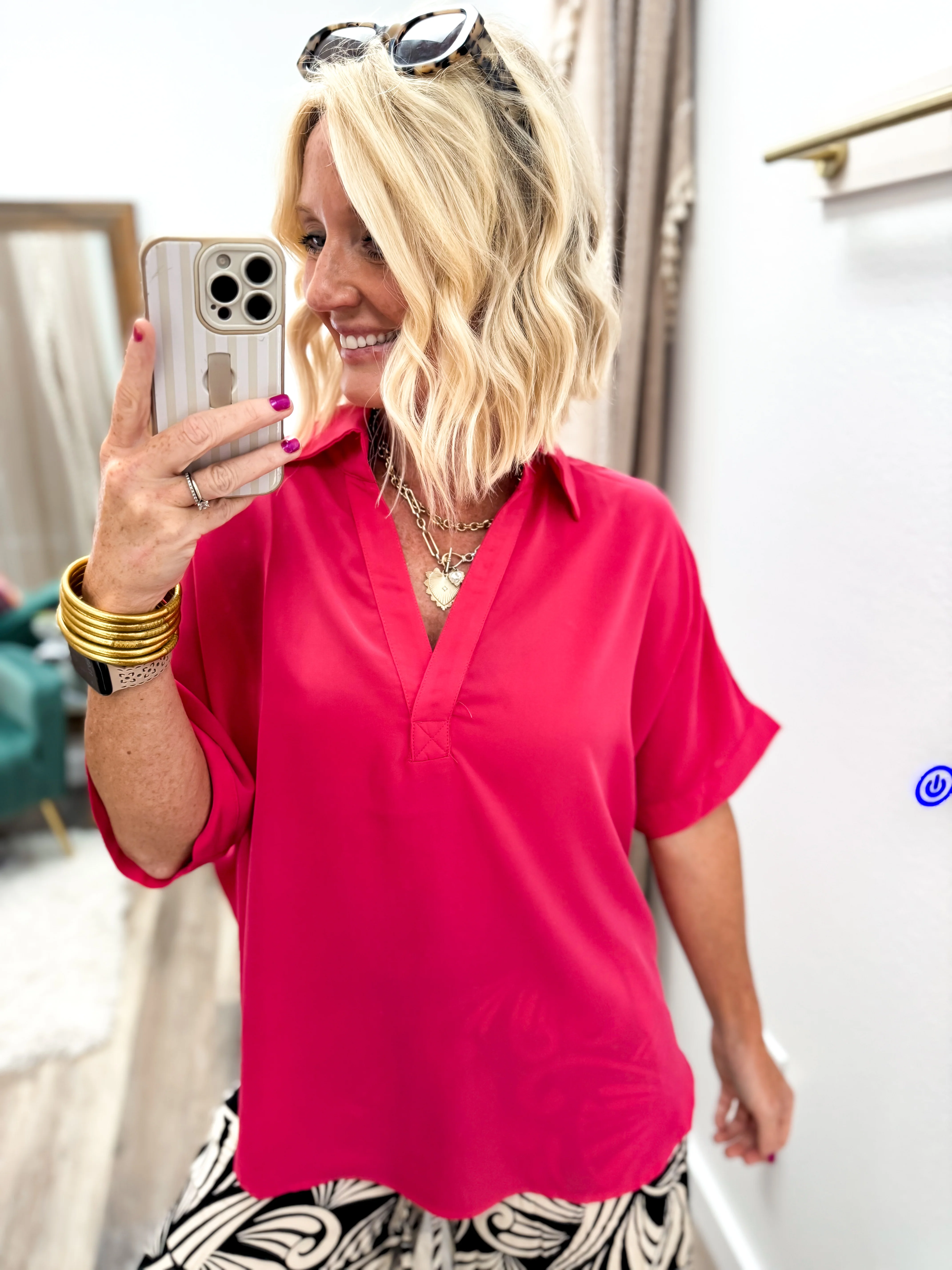 Soft Spoken Silk Blouse - Image 2