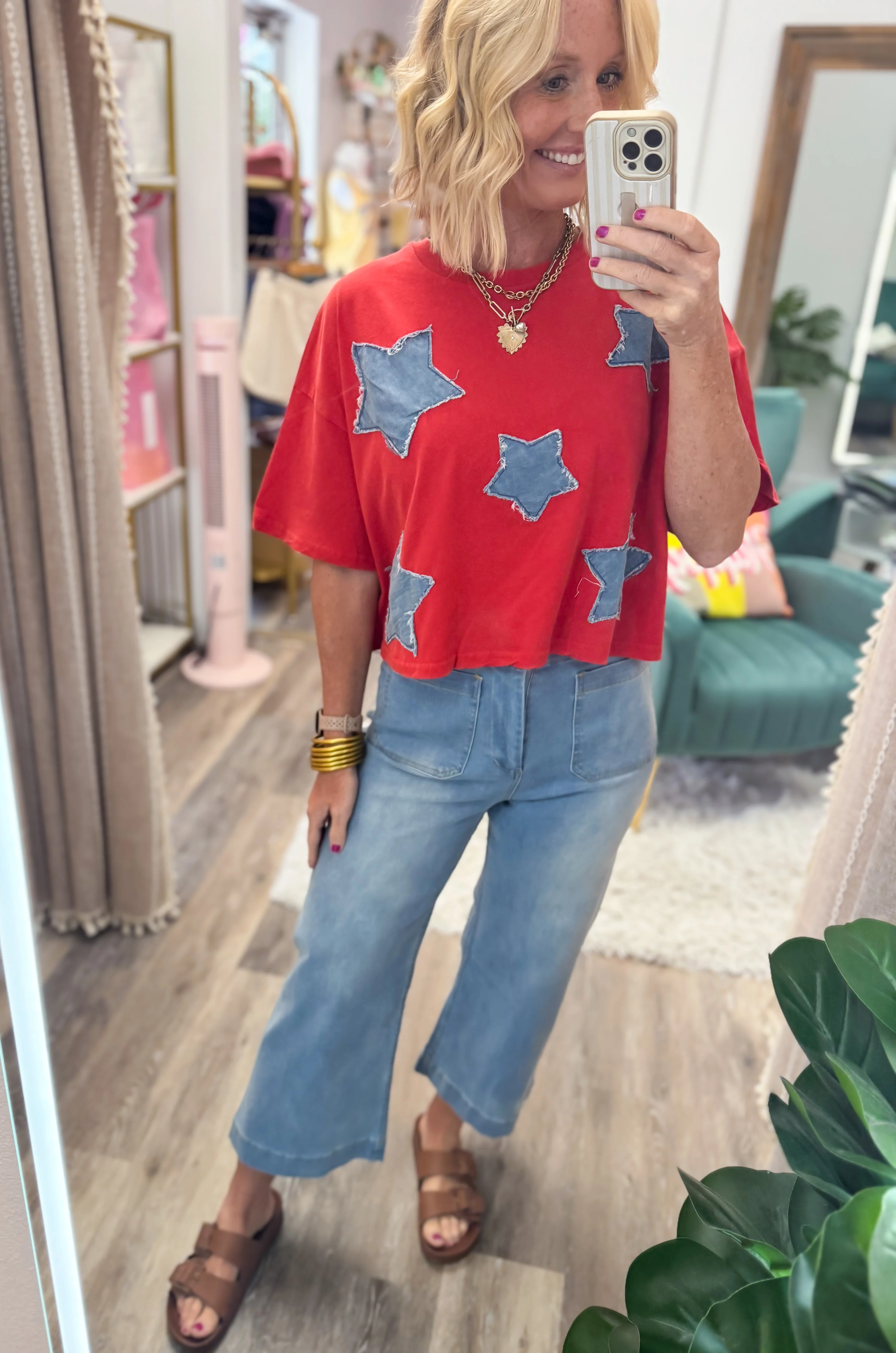 Blue Jean Stars Top - Image 3