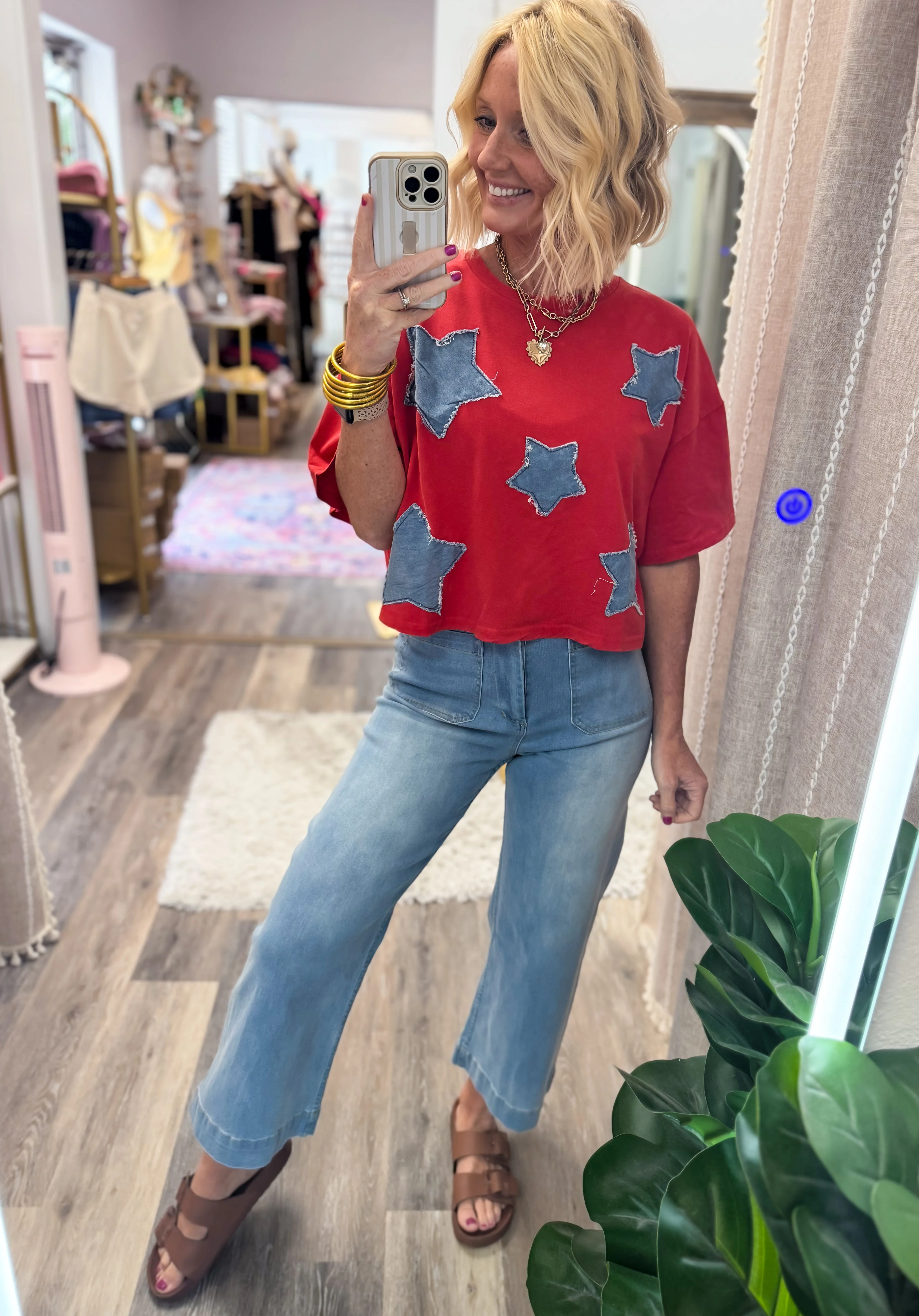 Blue Jean Stars Top - Image 5