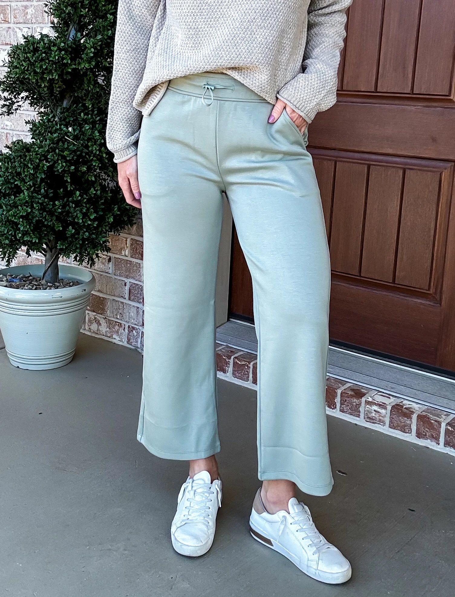 Straight Up Scuba Cropped Flares - Image 11
