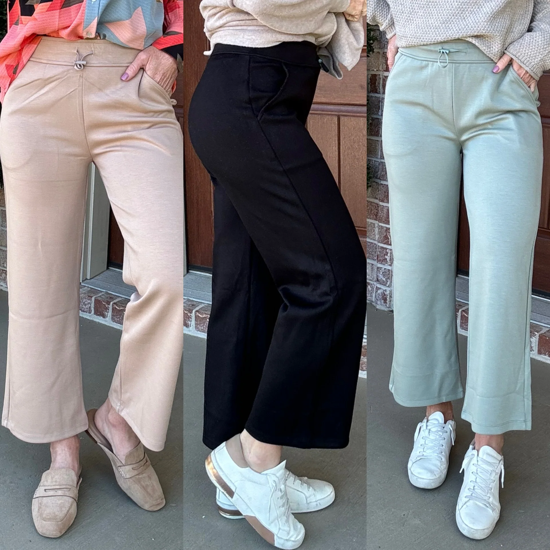 Straight Up Scuba Cropped Flares - Image 7