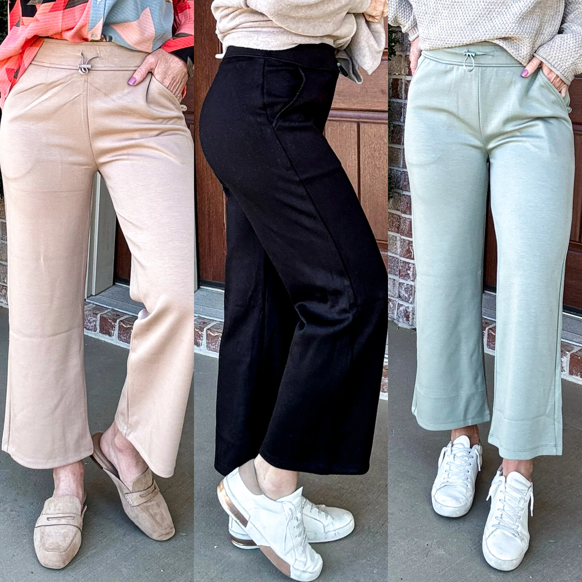 Straight Up Scuba Cropped Flares - Image 8