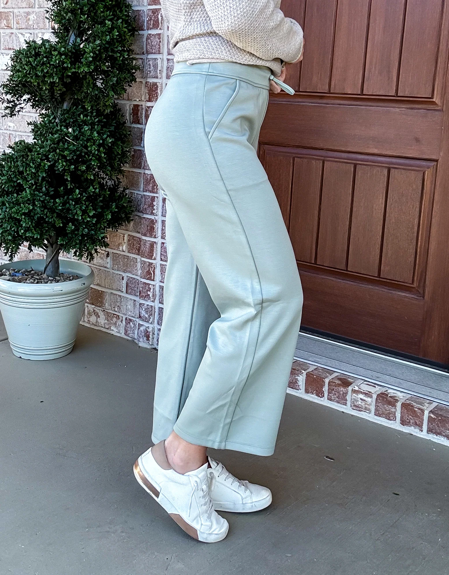 Straight Up Scuba Cropped Flares - Image 9