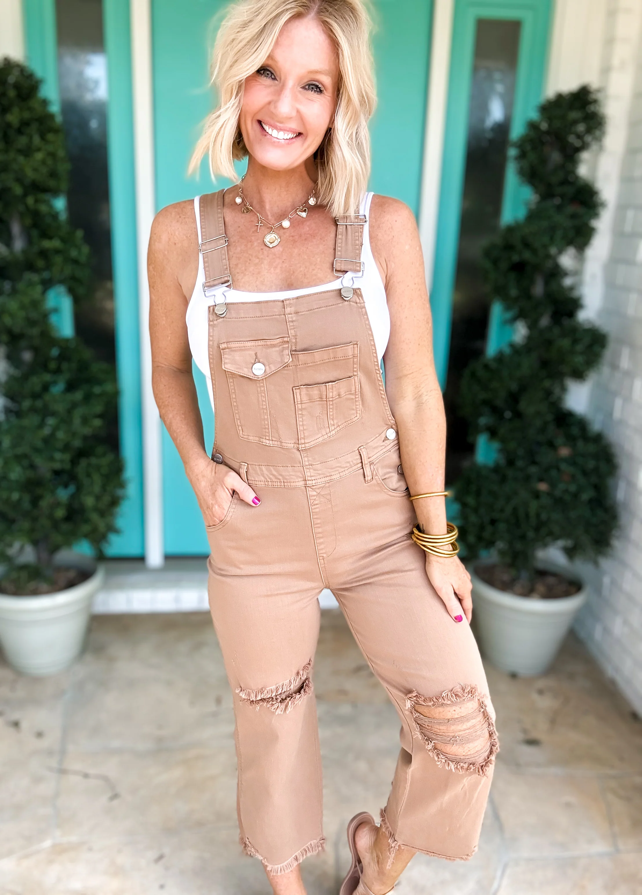 Sun Chaser Cropped Overalls - Image 6