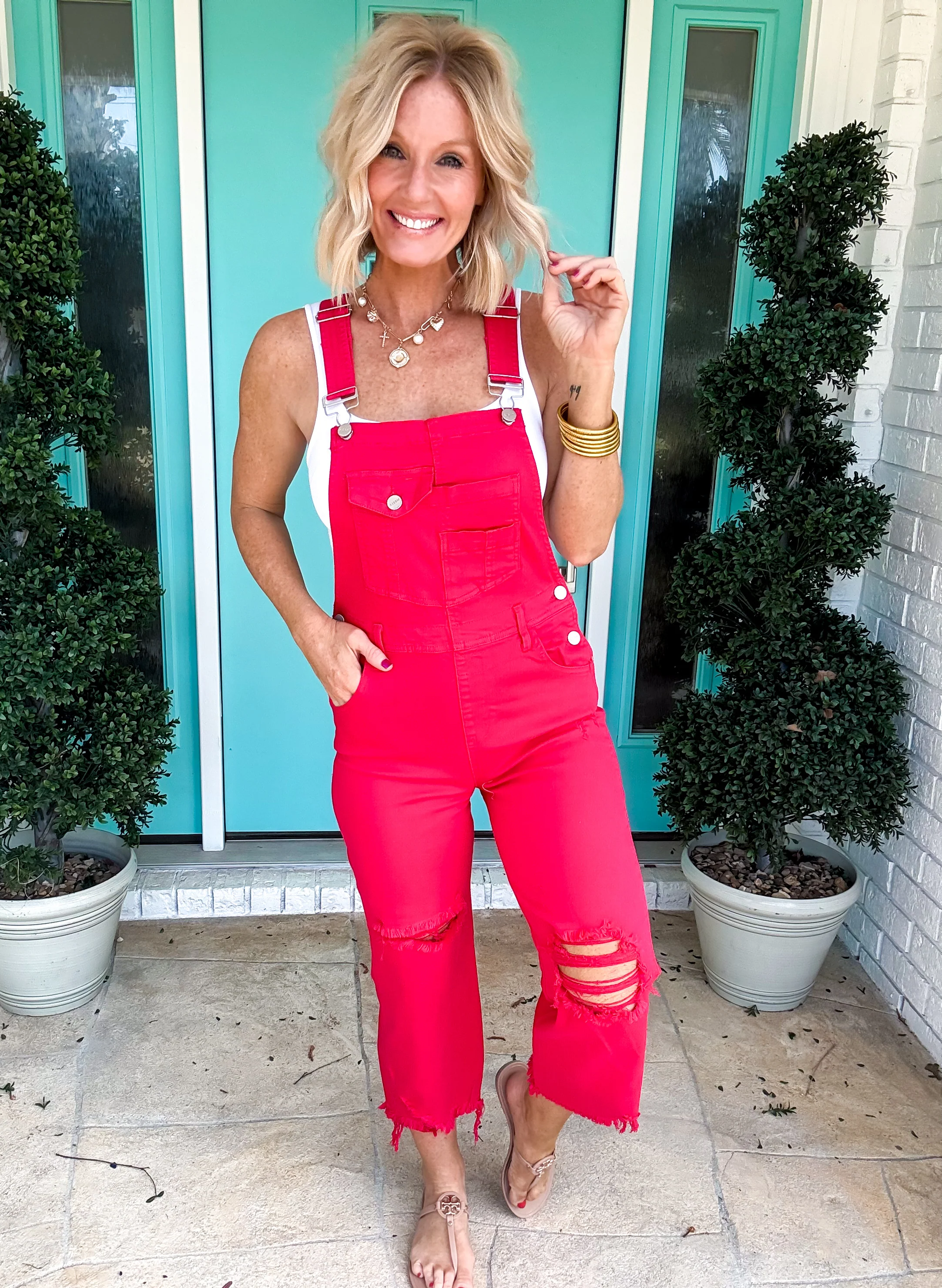 Sun Chaser Cropped Overalls - Image 7