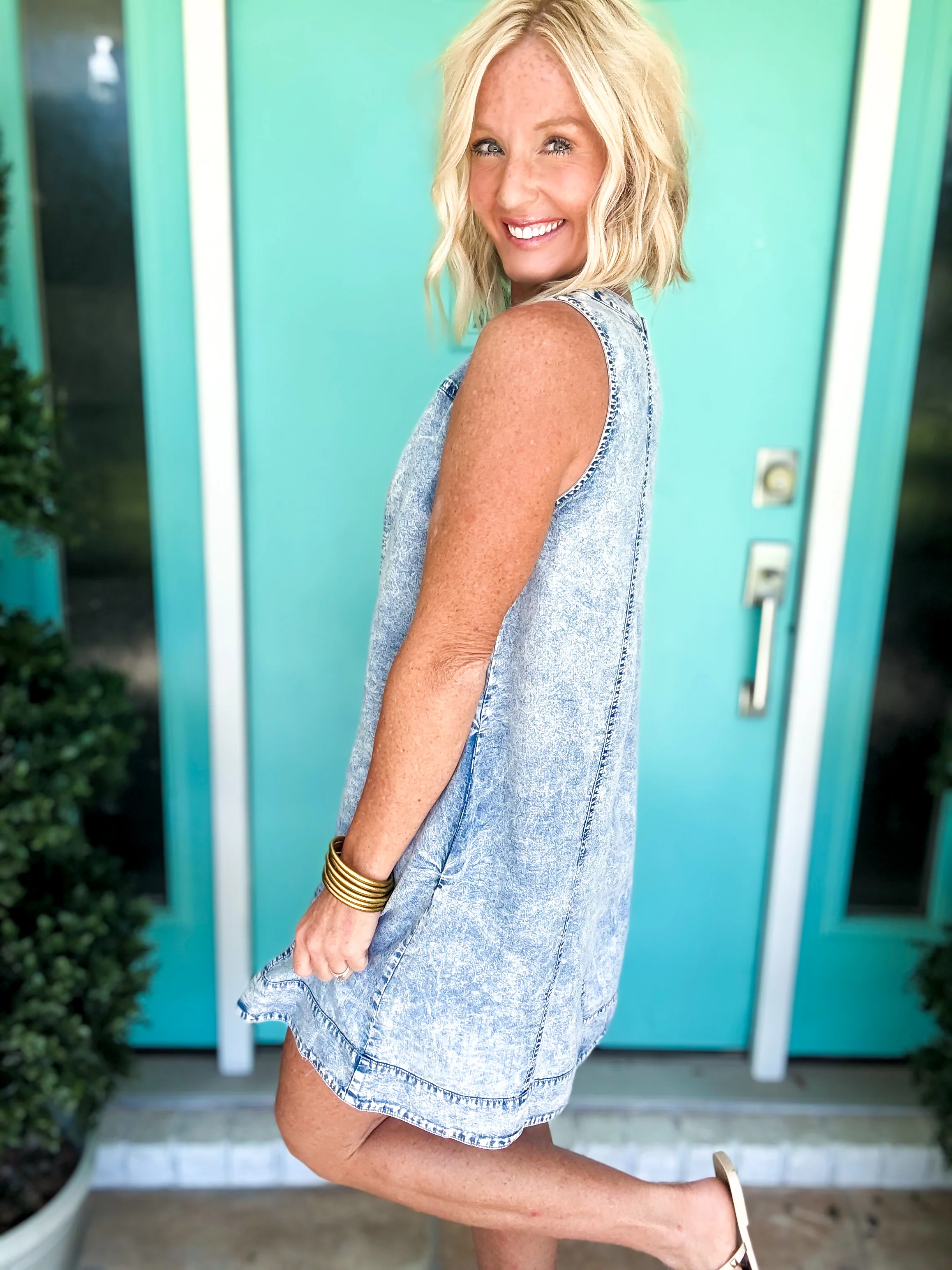 Sweet Denim Dress - Image 3