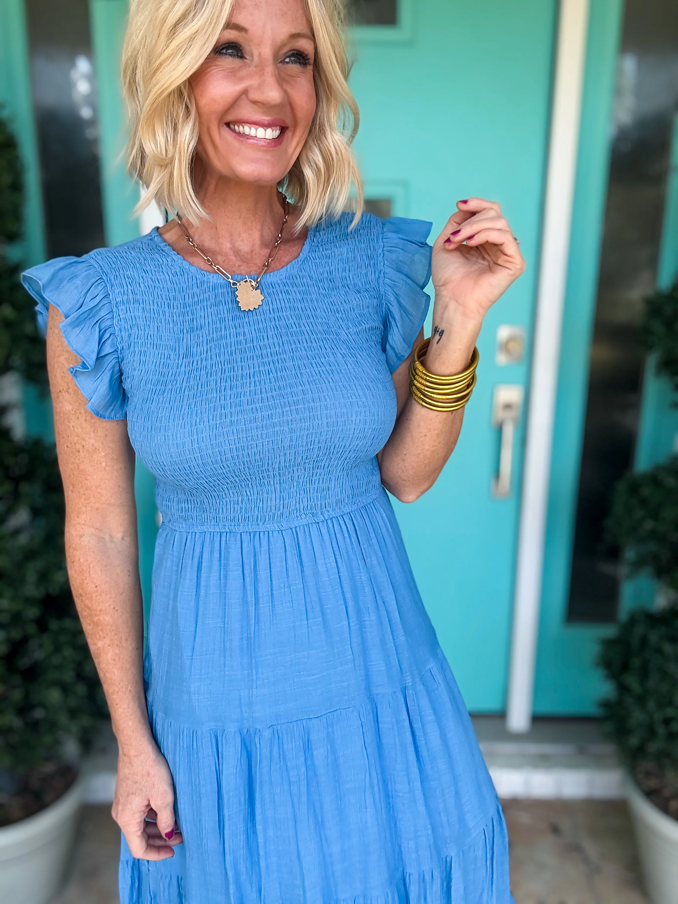 Sweet Magnolia Smocked Dress - Image 7