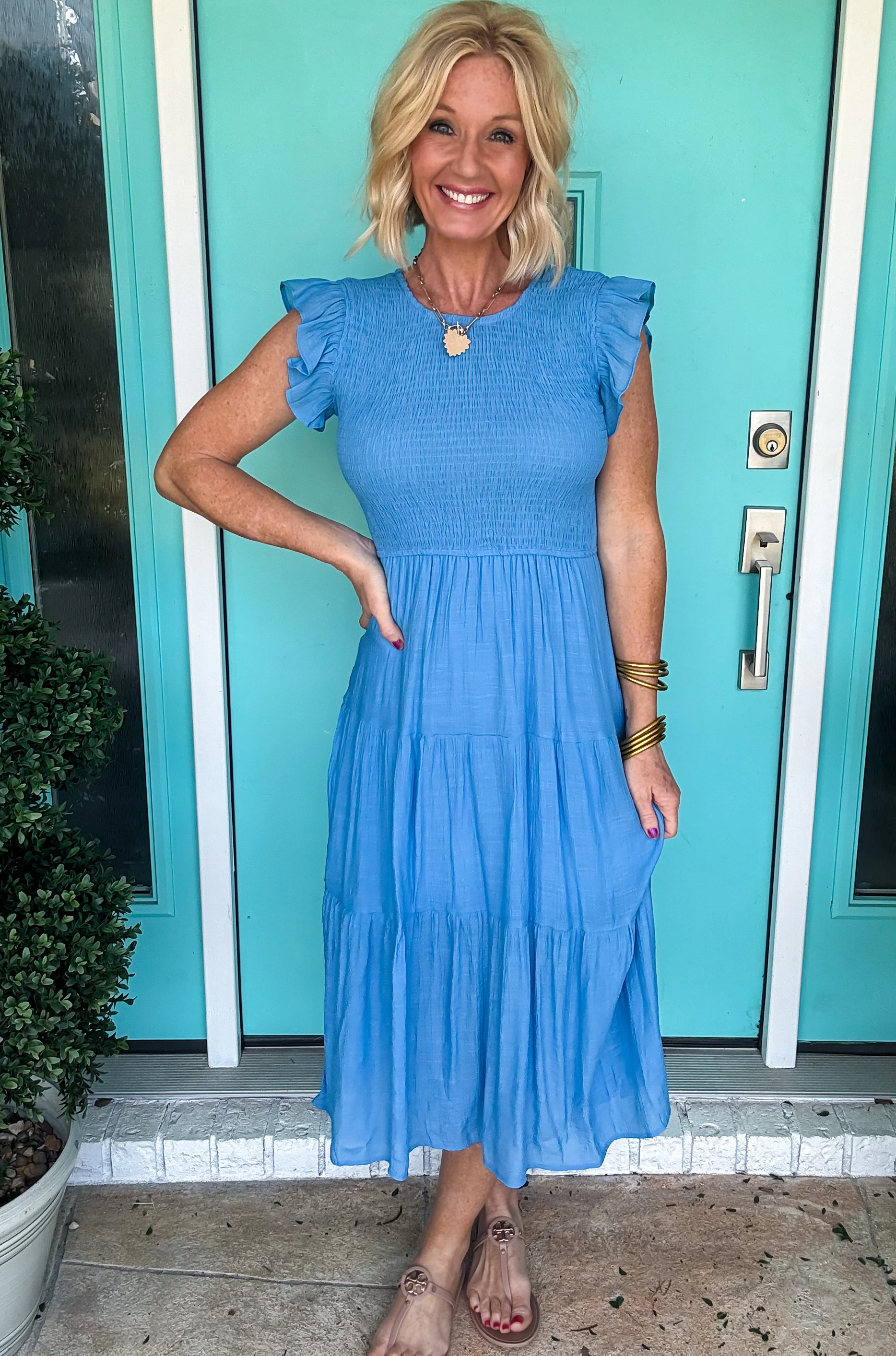 Sweet Magnolia Smocked Dress - Image 8