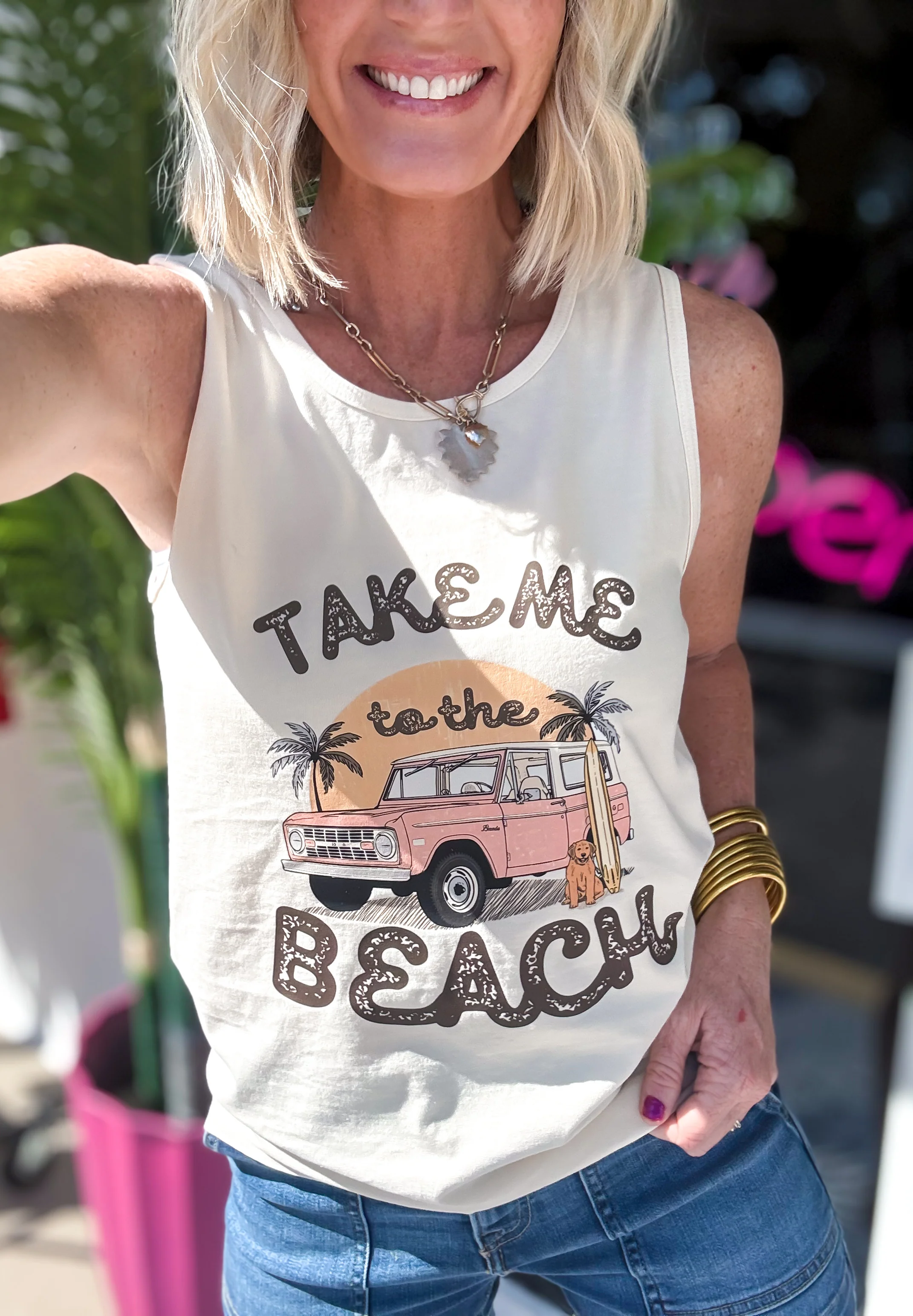 Take Me to the Beach Vintage Tee/Tank - Image 3
