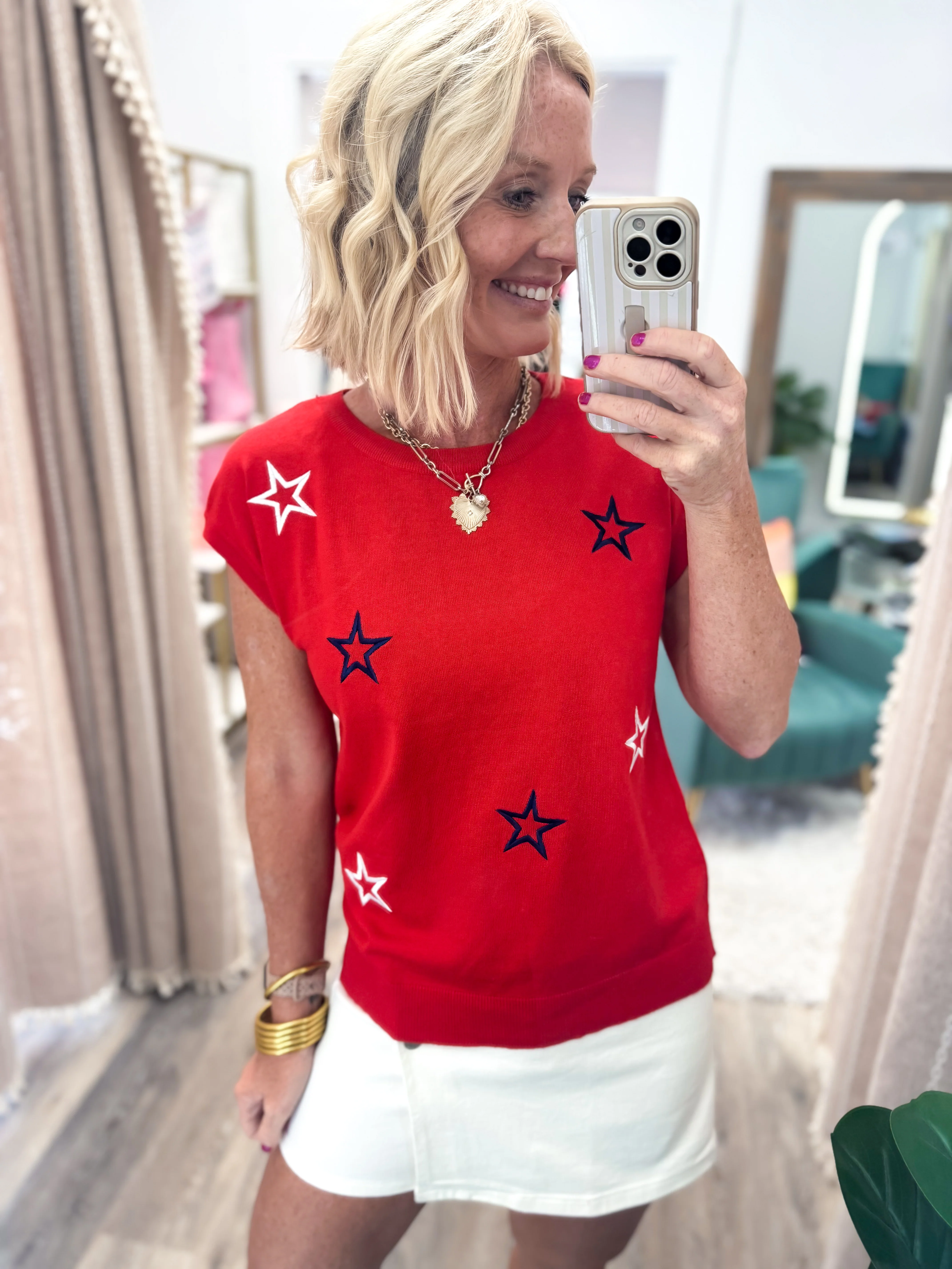 Stars In Red Top - Image 2