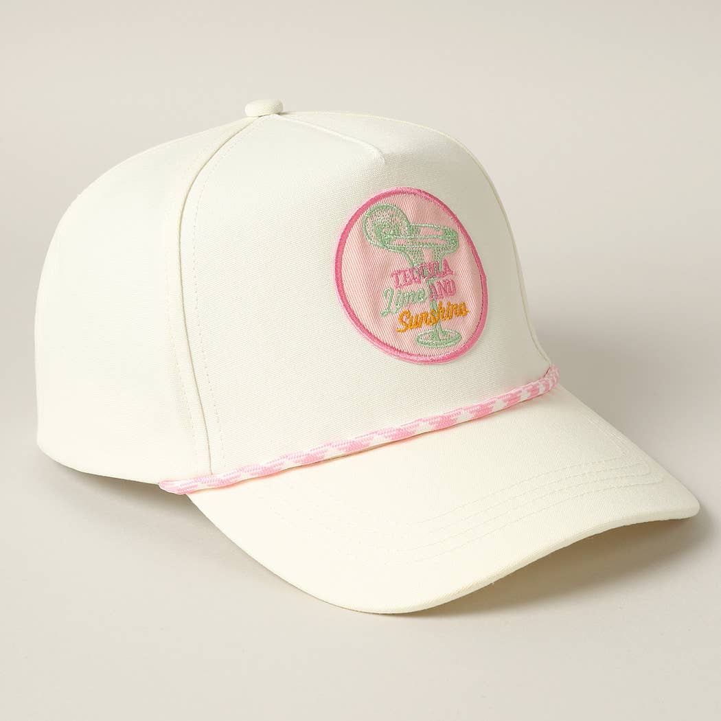 Tequila Lime and Sunshine Embroidery Trucker Hat - Image 4