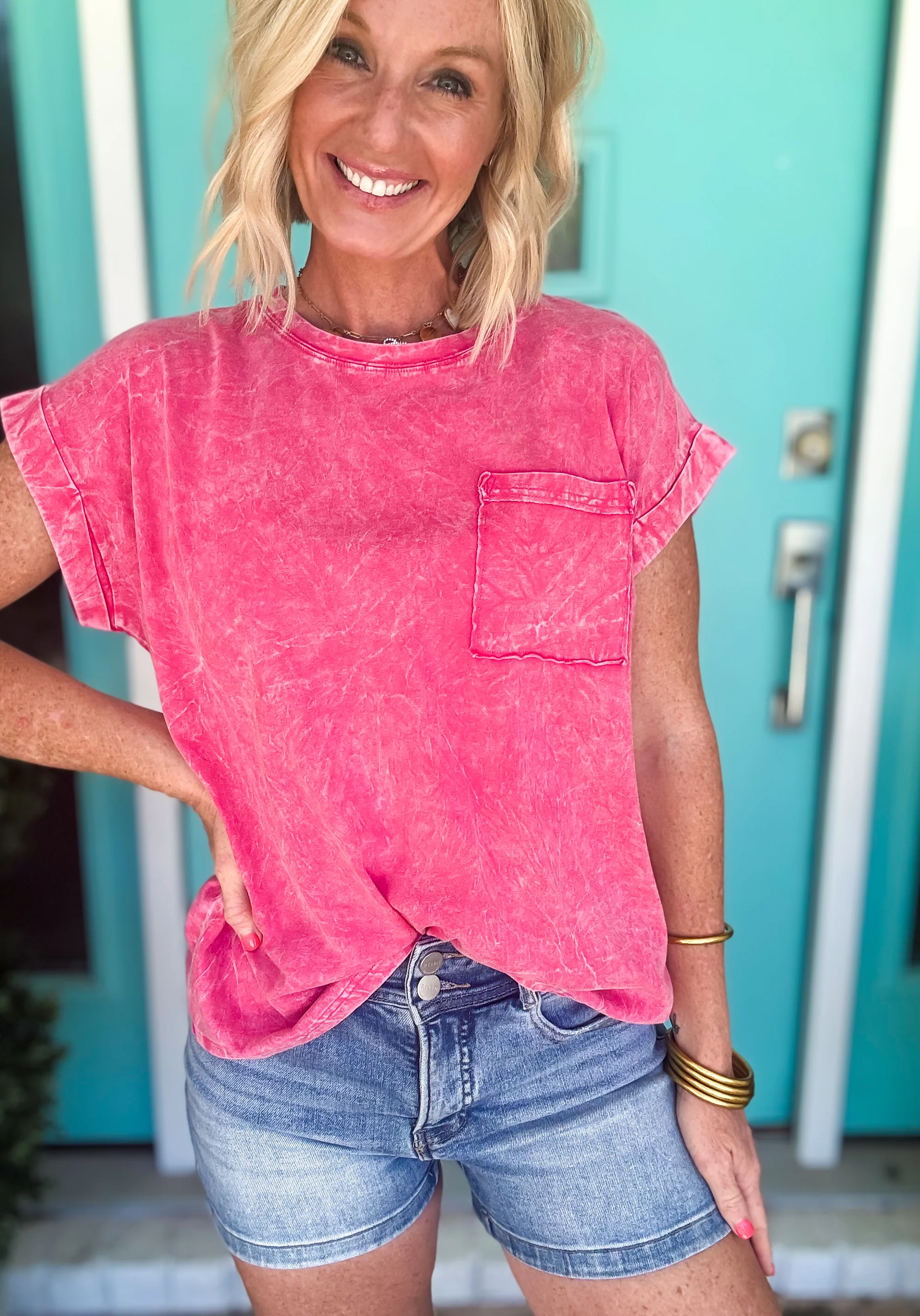 The Go-To Fold Sleeve Tee - Image 2