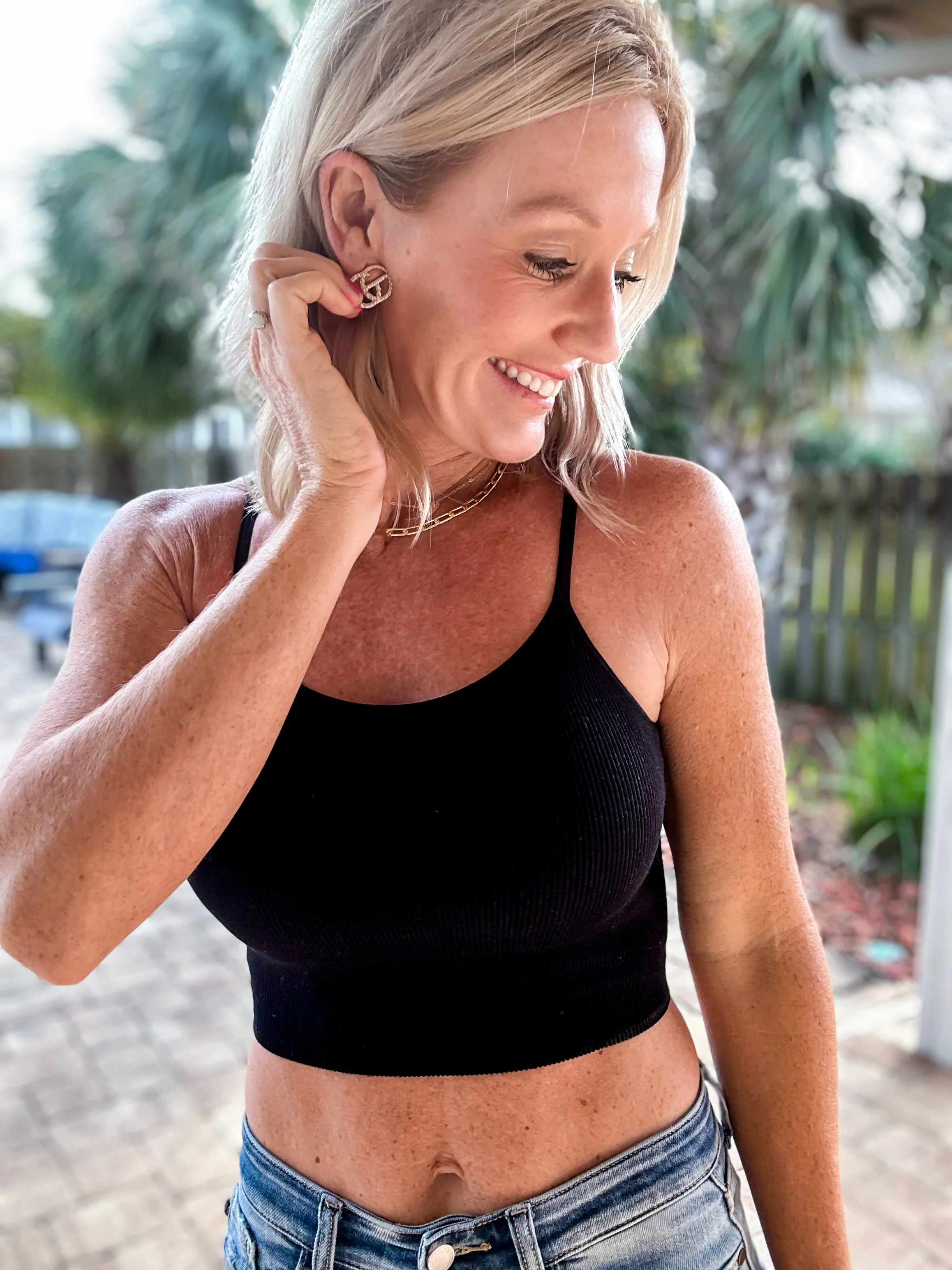The Seamless Ribbed Cropped Cami - Image 6