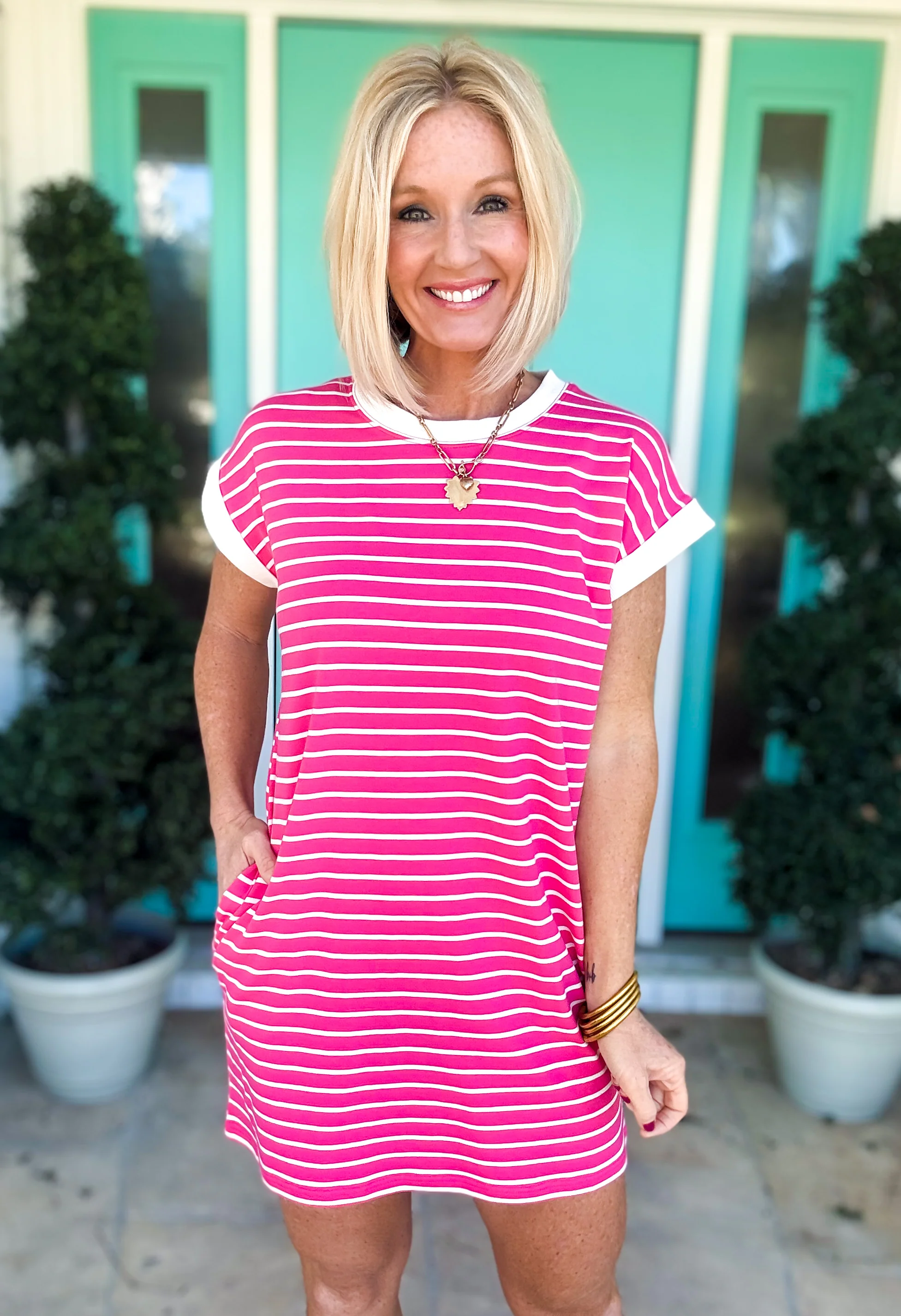 Throw On & Go Striped Dress - Image 11