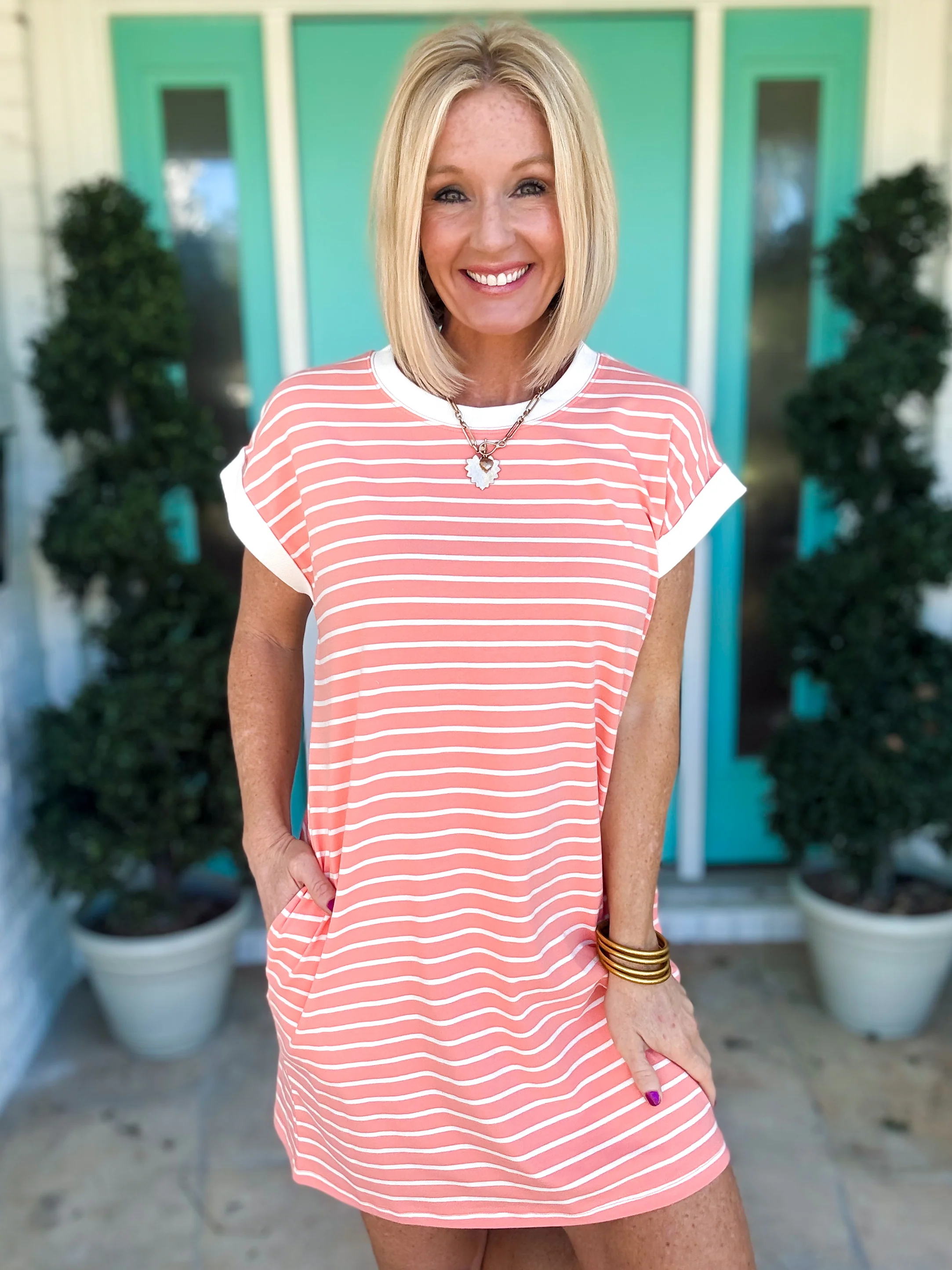 Throw On & Go Striped Dress - Image 12