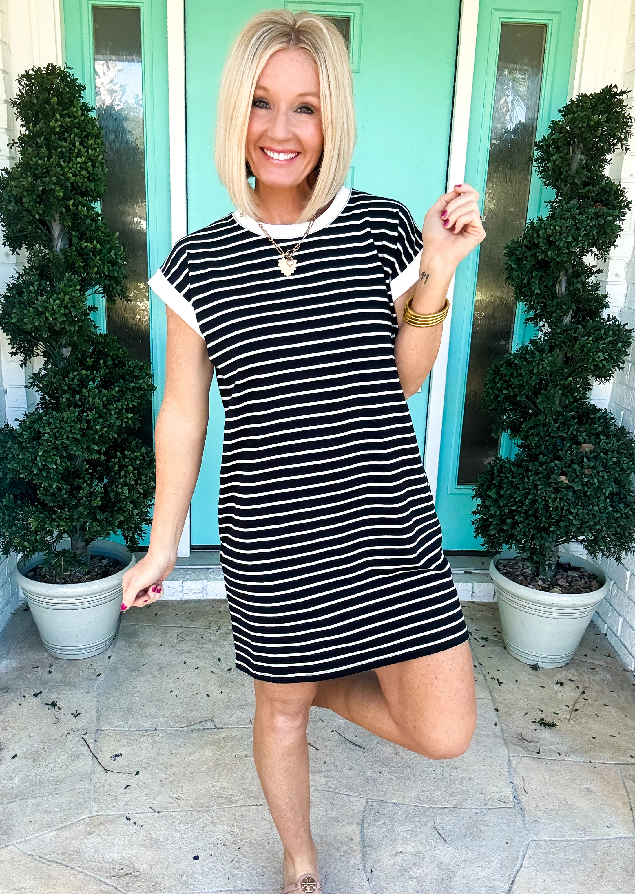 Throw On & Go Striped Dress - Image 15