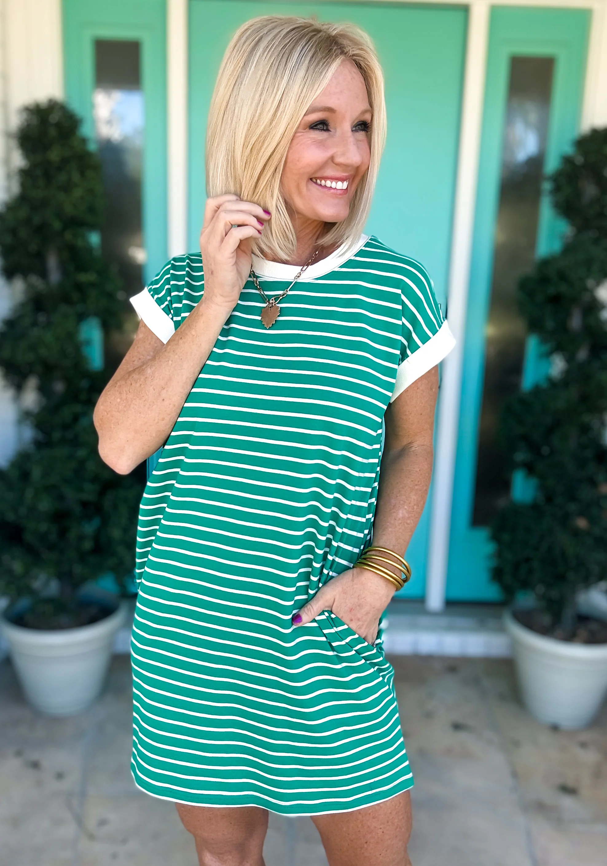 Throw On & Go Striped Dress - Image 7