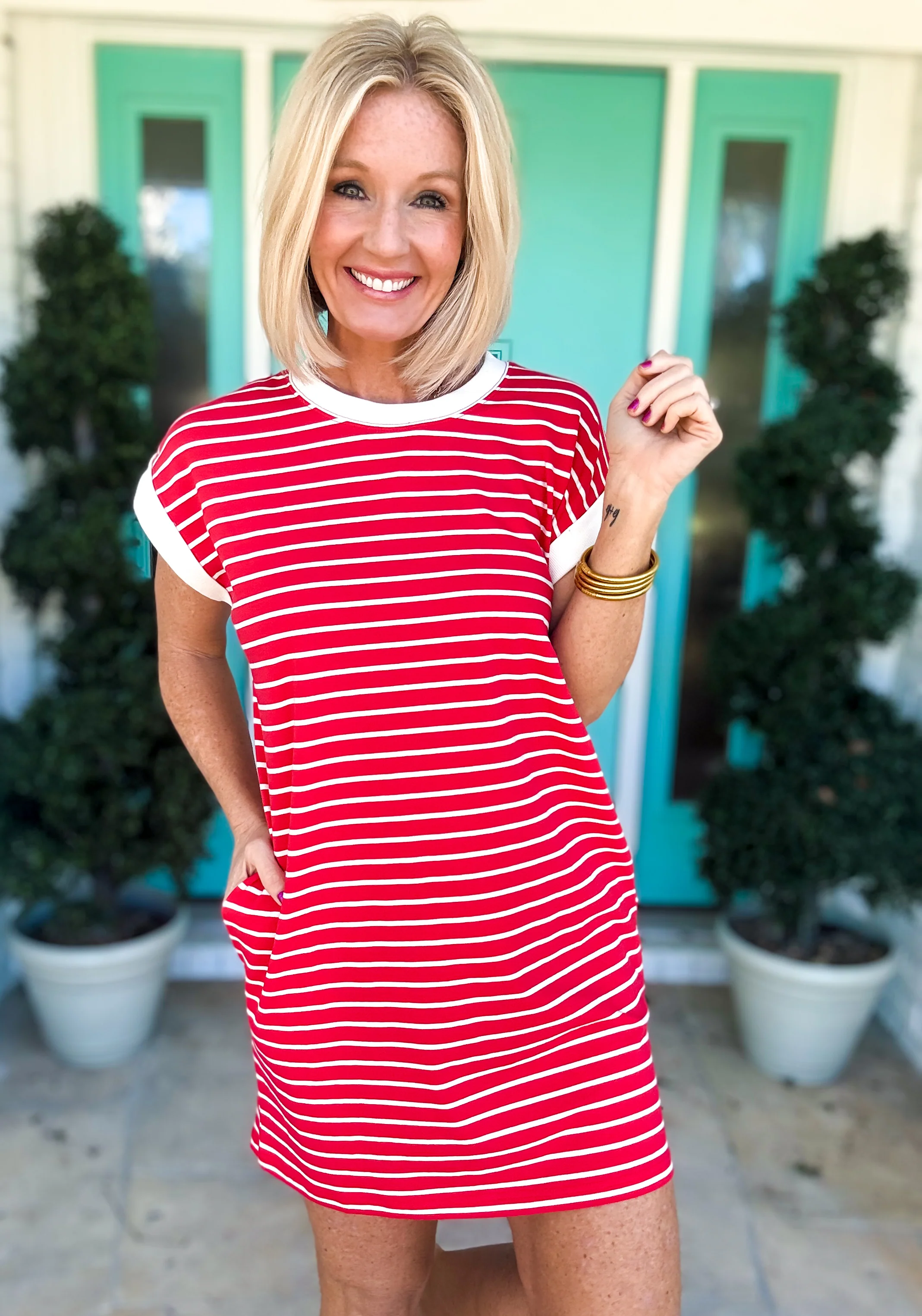 Throw On & Go Striped Dress - Image 8