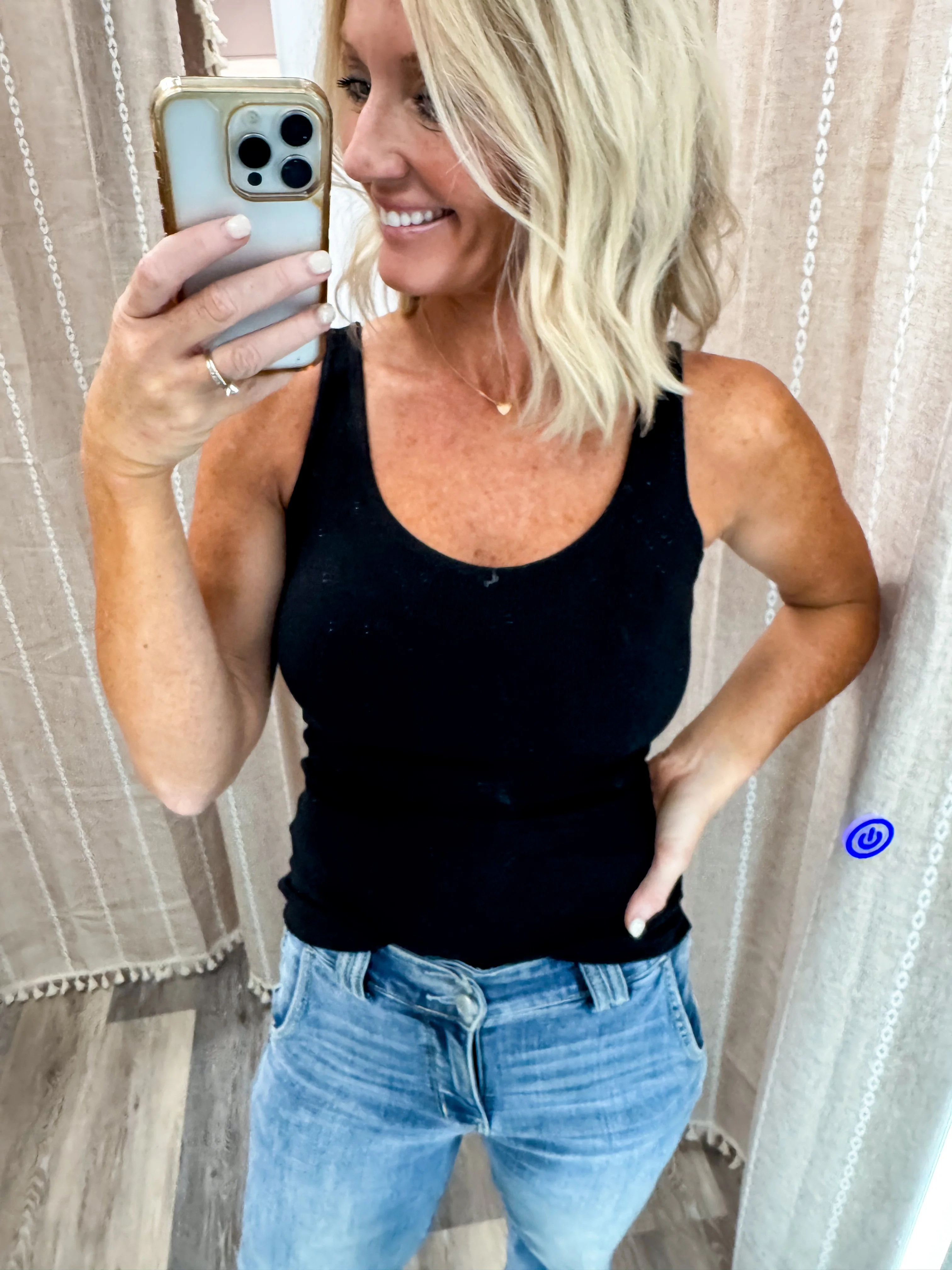 Tiffany Ribbed Tank w/ Built-In Bra - Image 20