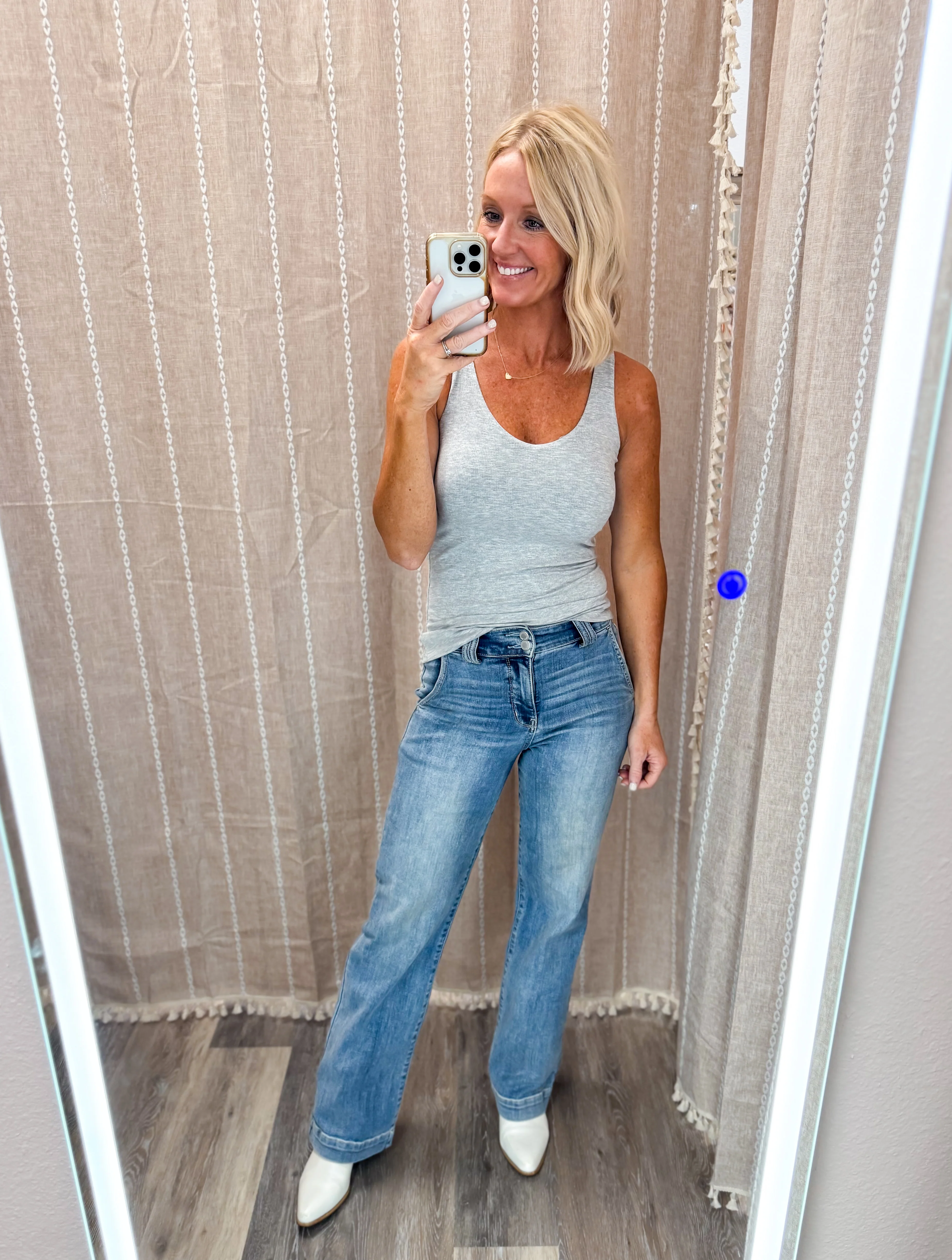 Tiffany Ribbed Tank w/ Built-In Bra - Image 22