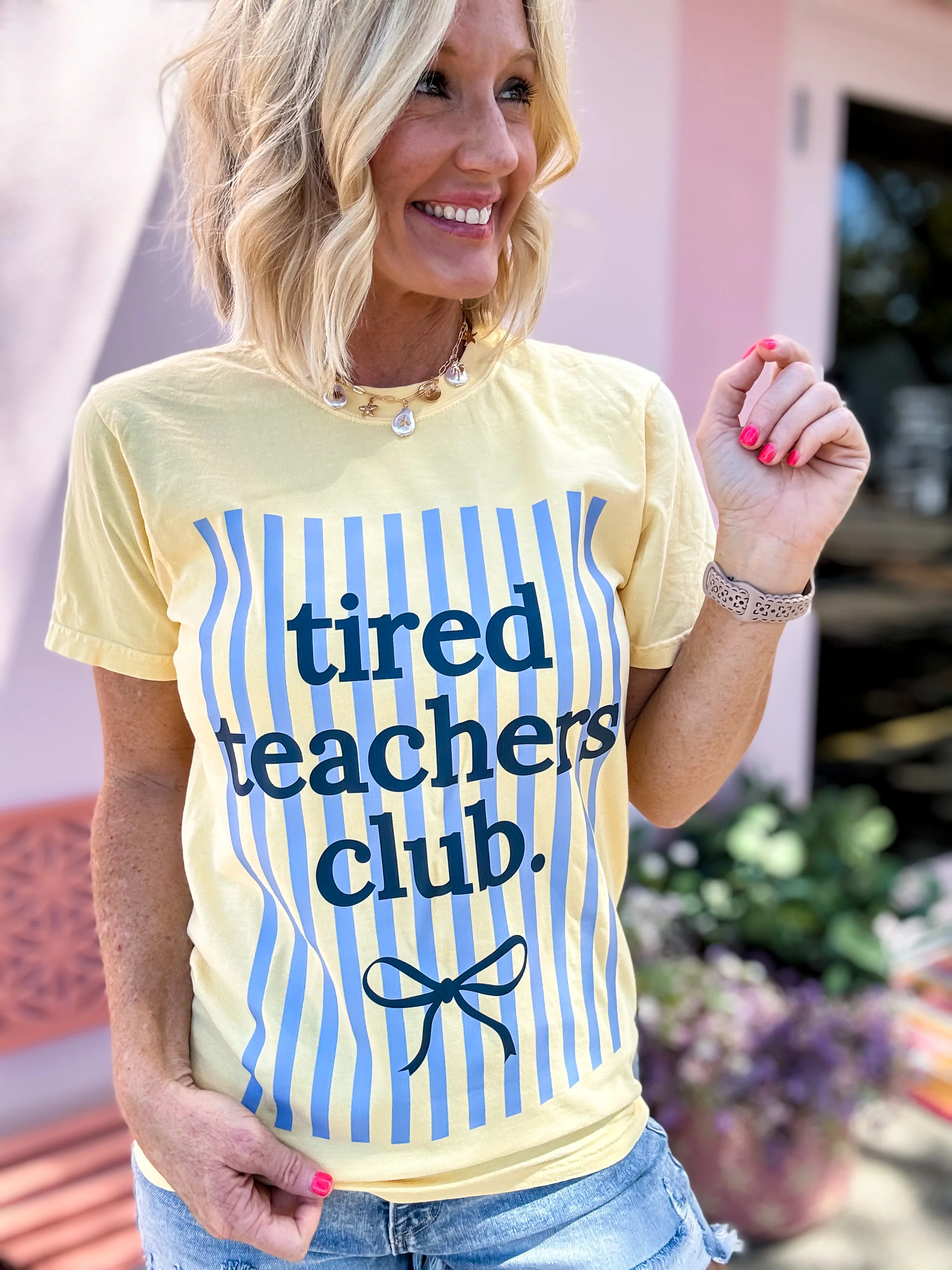 Tired Teachers Tee - Image 3