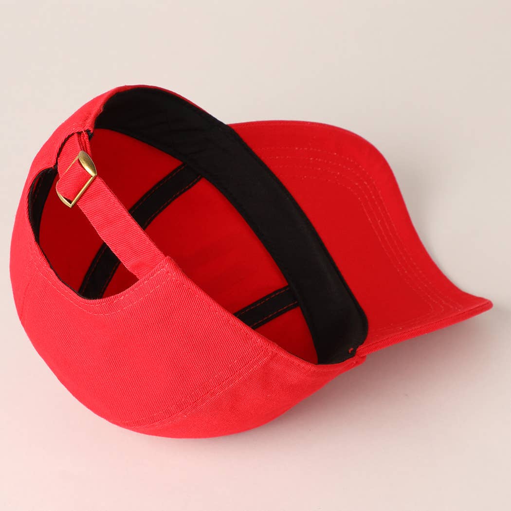 USA Letter Rhinestone Patch Baseball Cap - Image 8