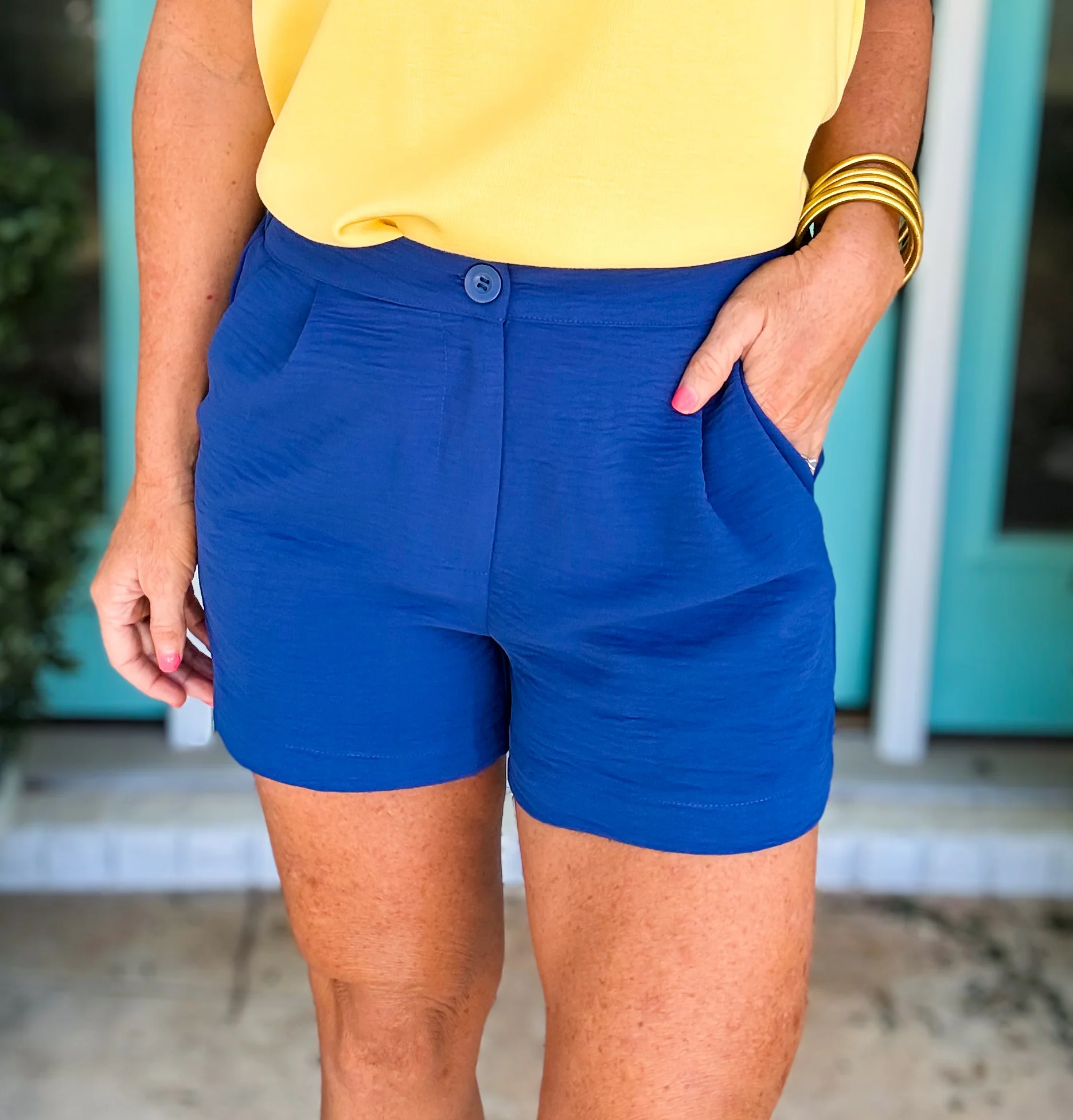 Woven Airflow Trouser Shorts *elastic back!* - Image 7